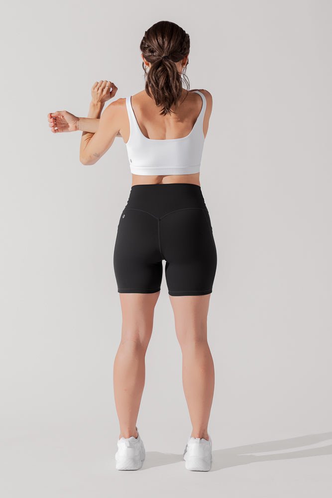 POPFLEX® Supersculpt™ Midi Short with Pockets - Black