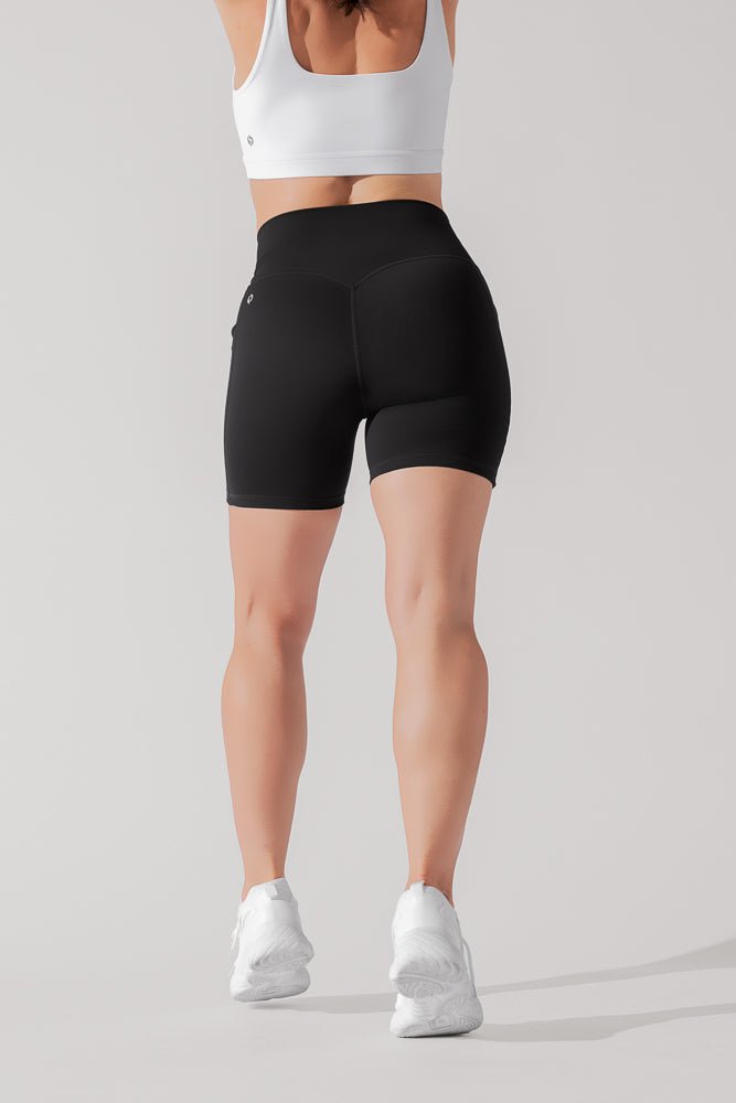 POPFLEX® Supersculpt™ Midi Short with Pockets - Black
