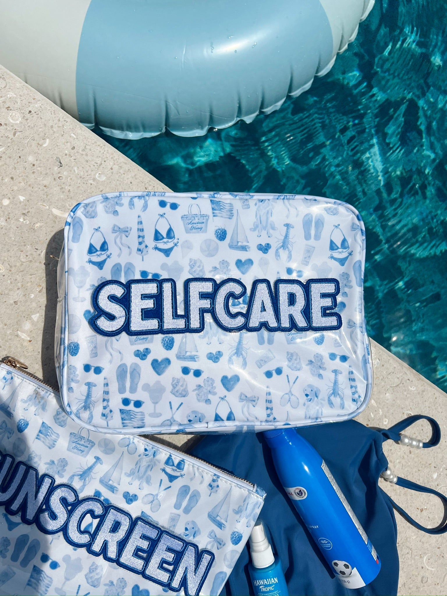 KenzKustomz Self Care - Blue Americana Clear Coat XL Bag