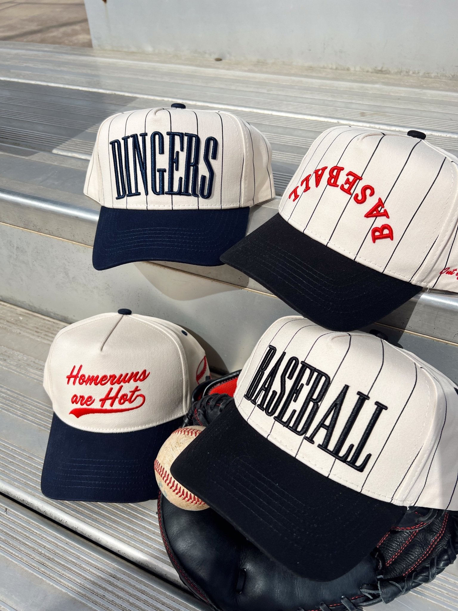 KenzKustomz Dingers - Stripe Vintage Trucker Hat