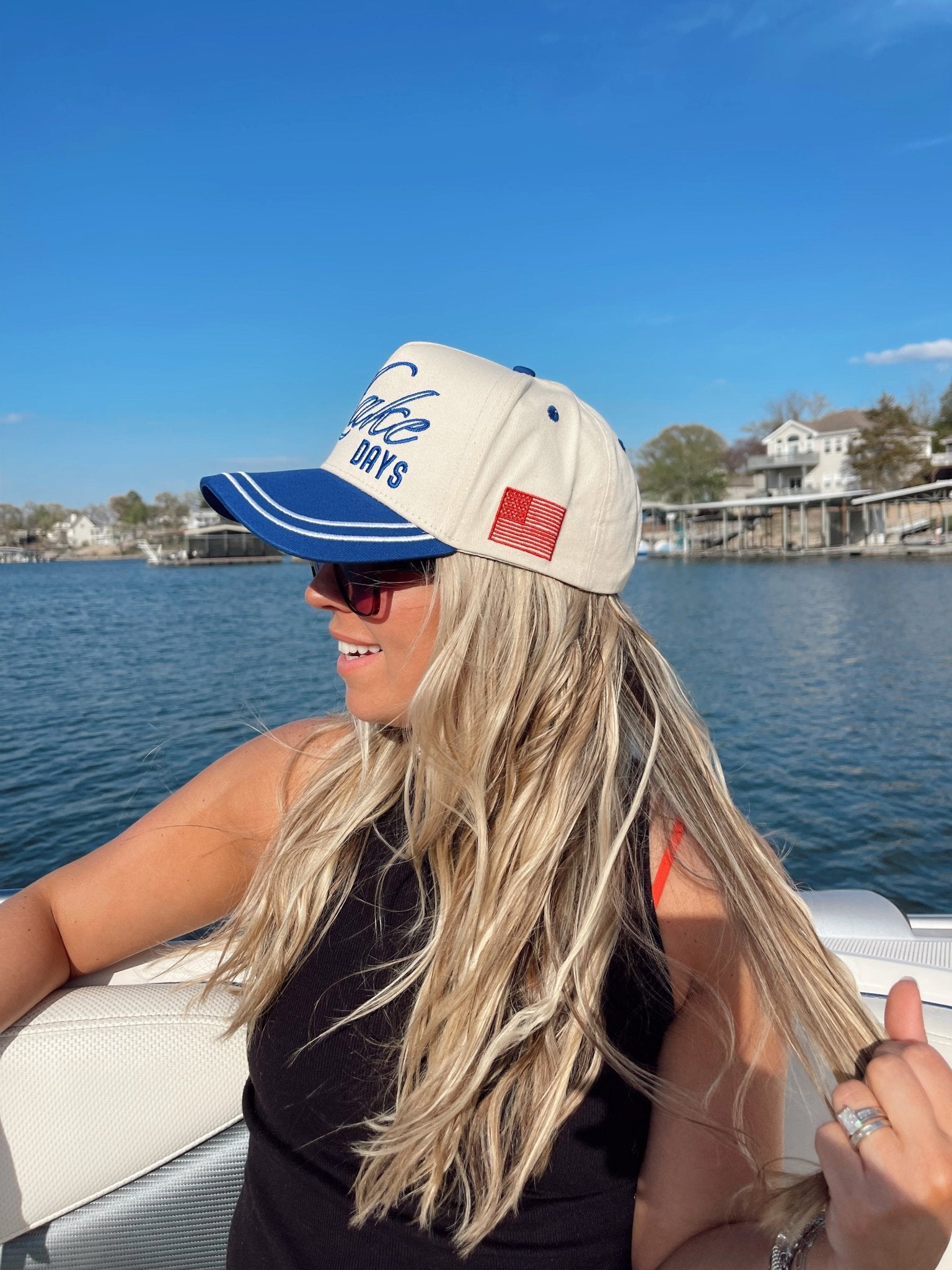 KenzKustomz More Lake Days - Royal Blue Vintage Trucker Hat