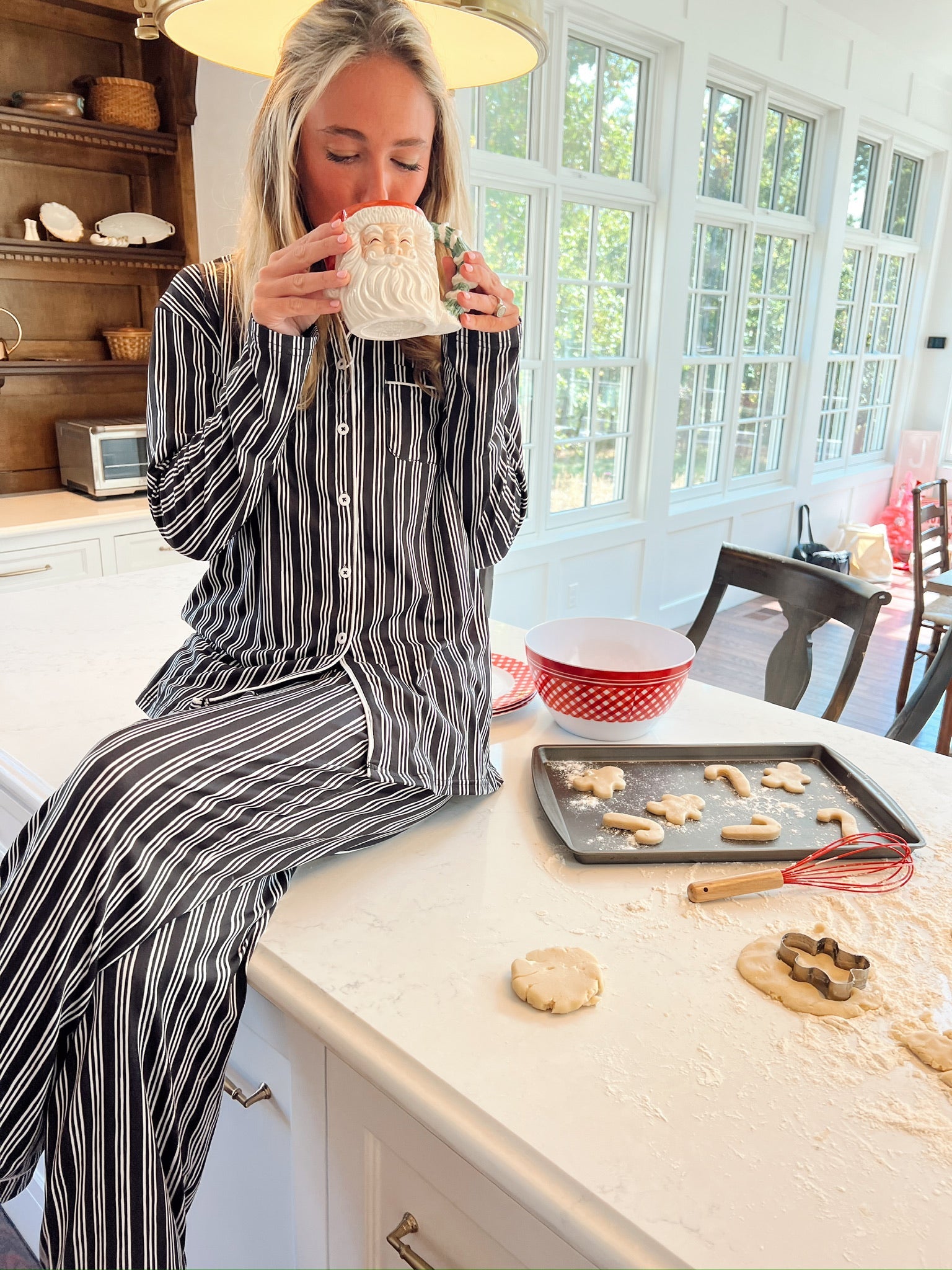 KenzKustomz Black Stripe Pajama Set