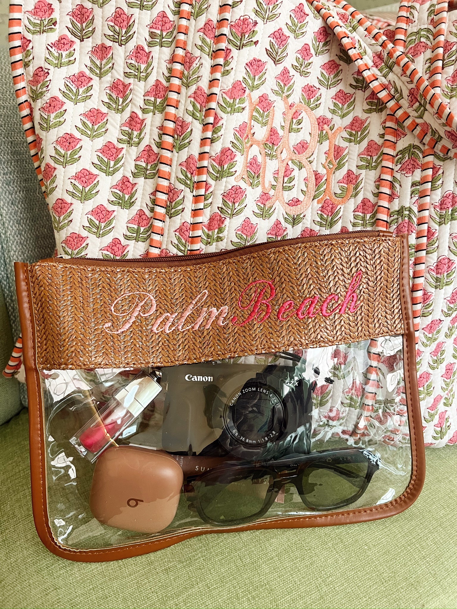 KenzKustomz Woven Clear Pouch