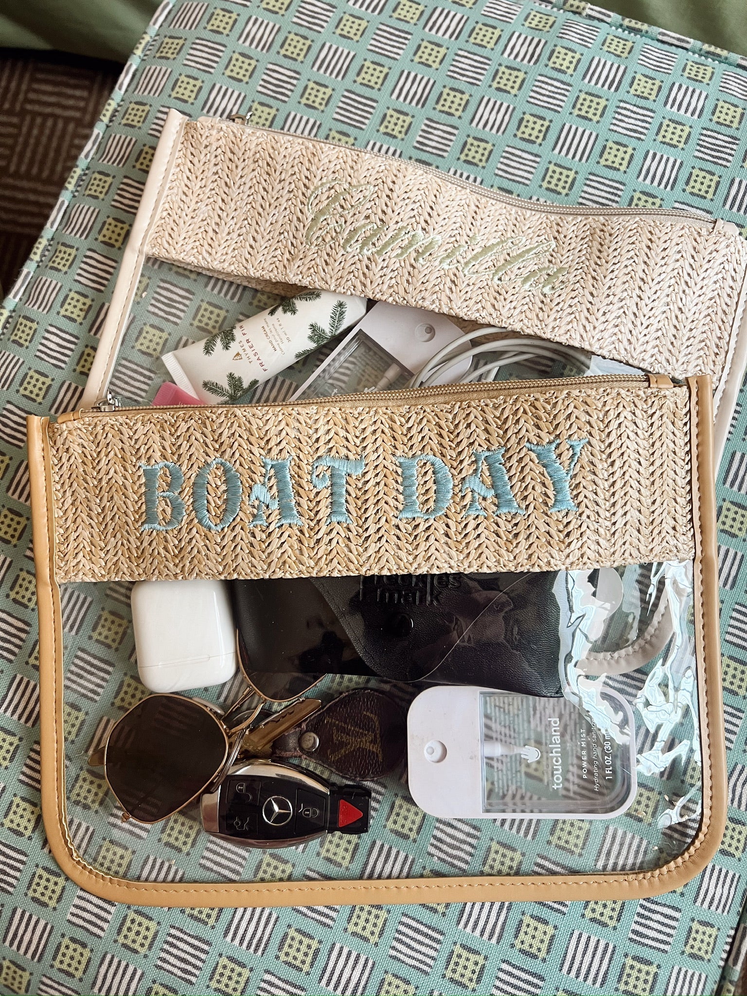 KenzKustomz Woven Clear Pouch