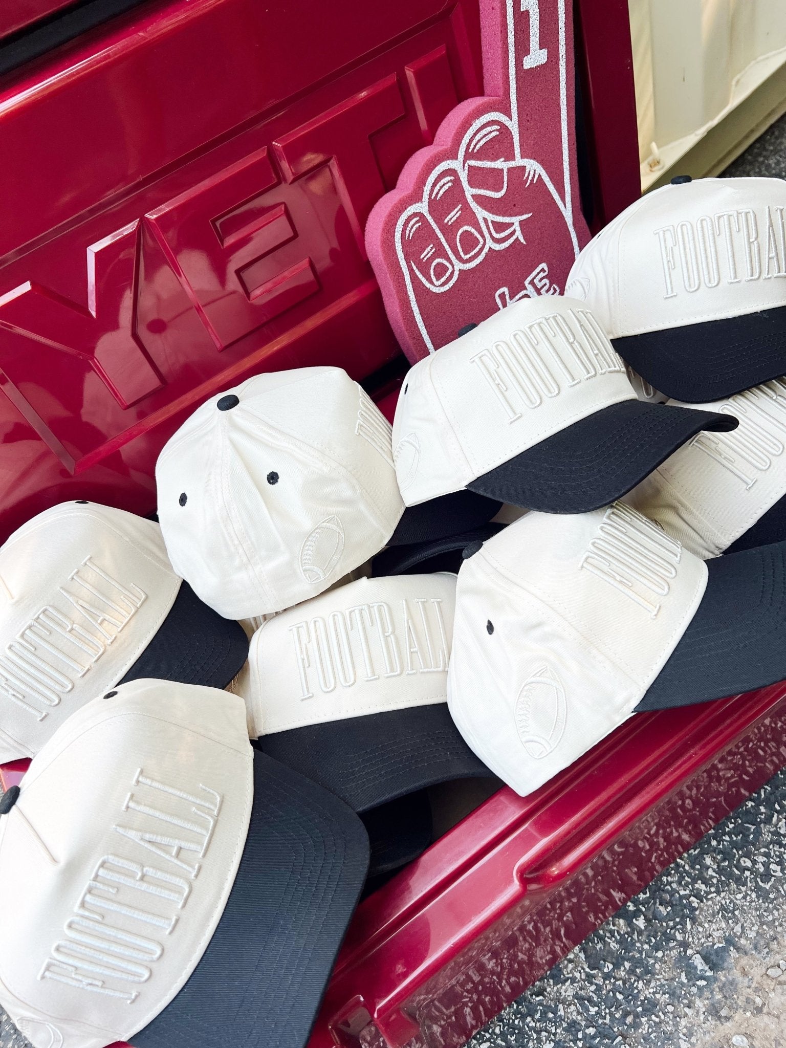 KenzKustomz FOOTBALL - Neutral Vintage Trucker Hat