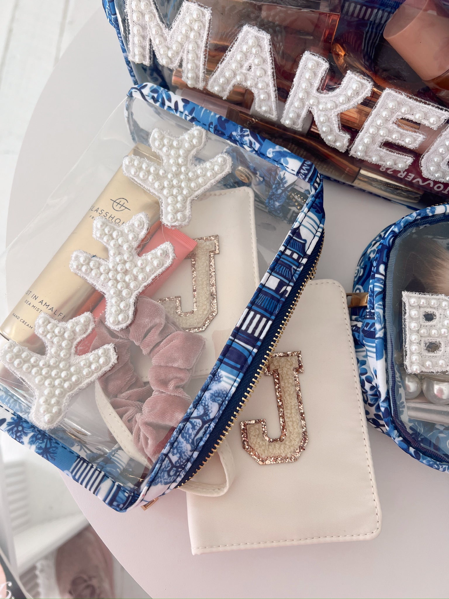 KenzKustomz Airplanes Clear Snap Pouch