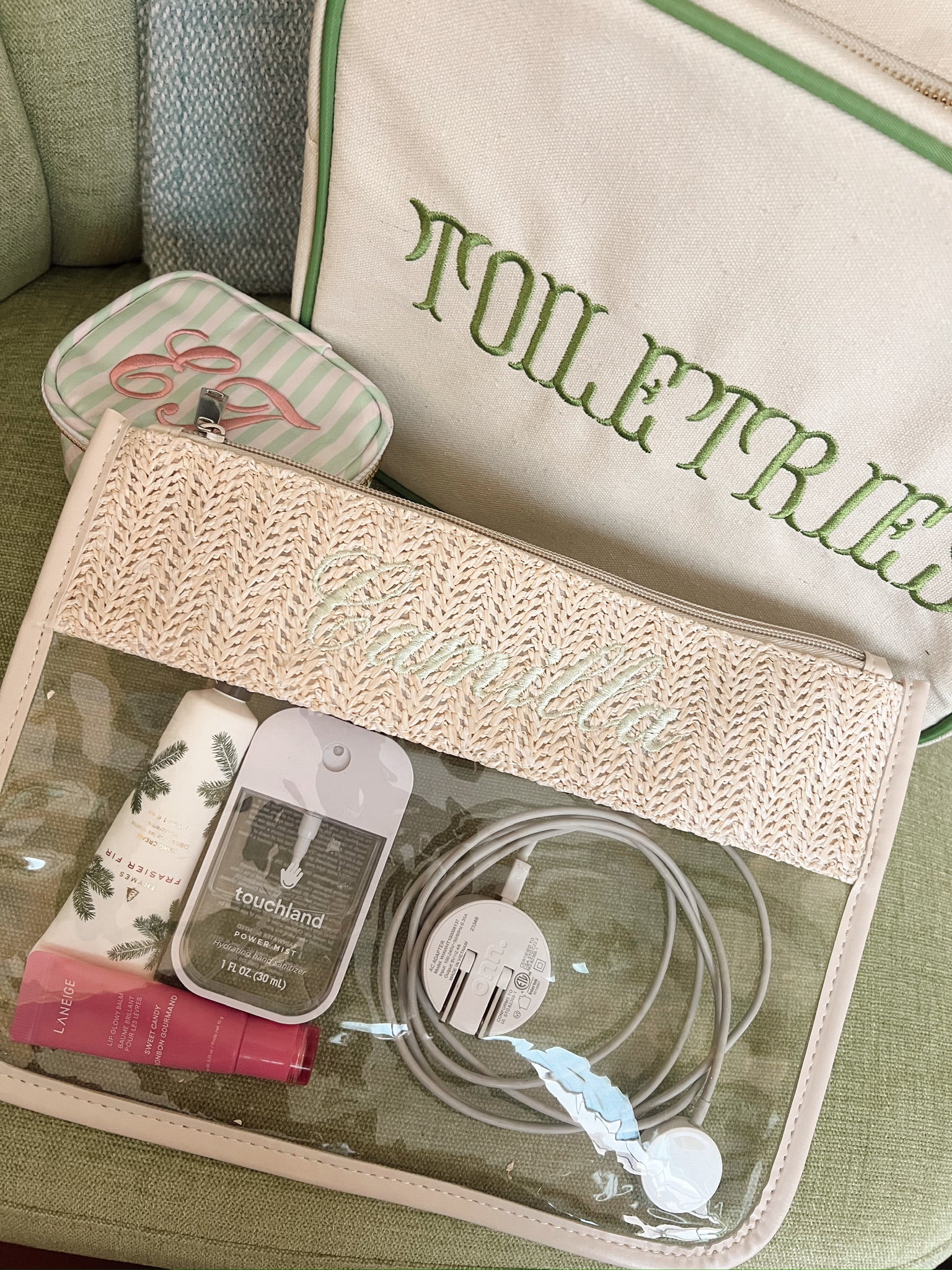 KenzKustomz Woven Clear Pouch