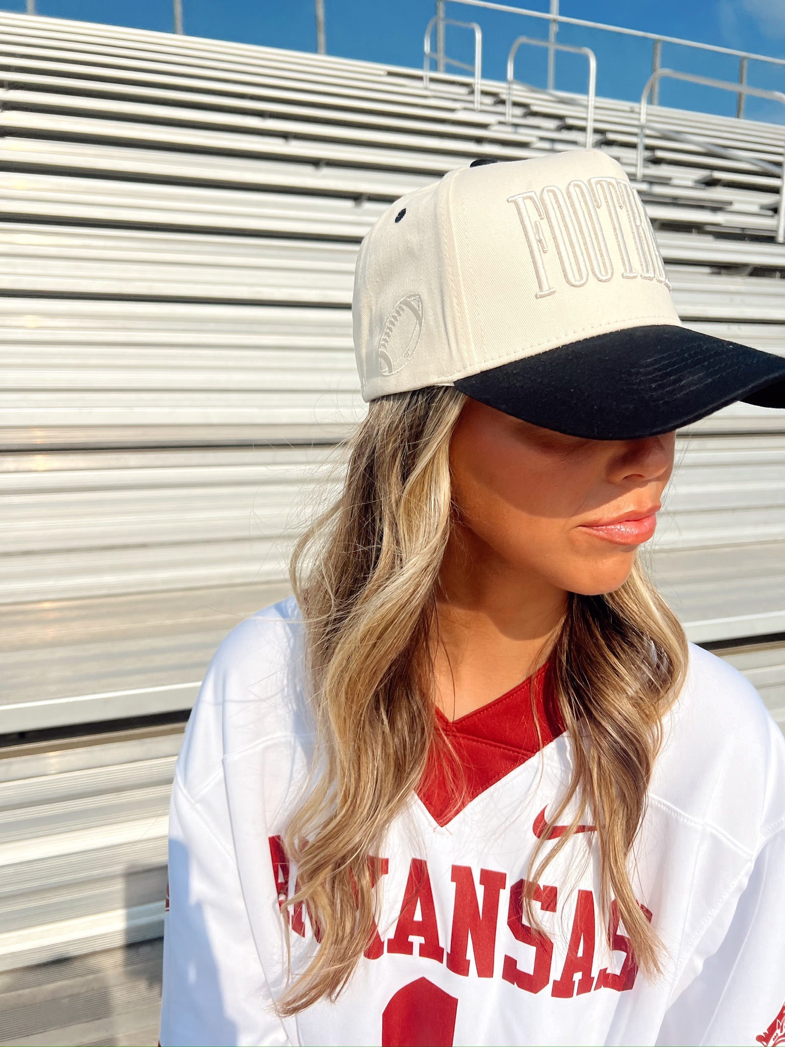 KenzKustomz FOOTBALL - Neutral Vintage Trucker Hat