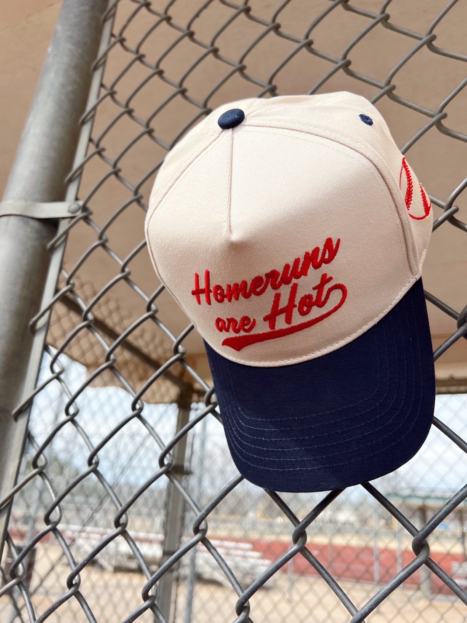 KenzKustomz Homeruns are Hot - Navy Vintage Trucker Hat