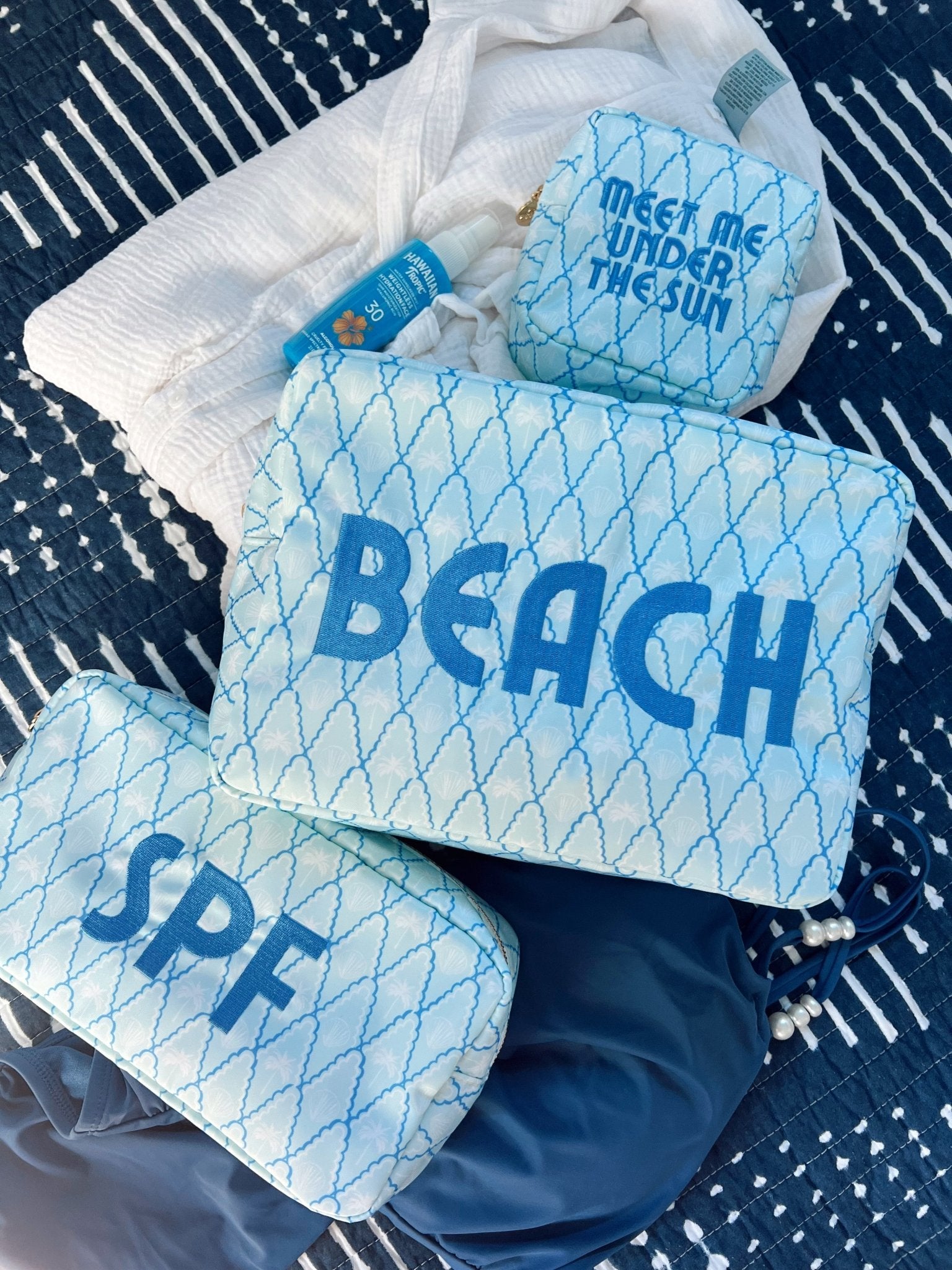 KenzKustomz Beach - Blue Palms XL Bag