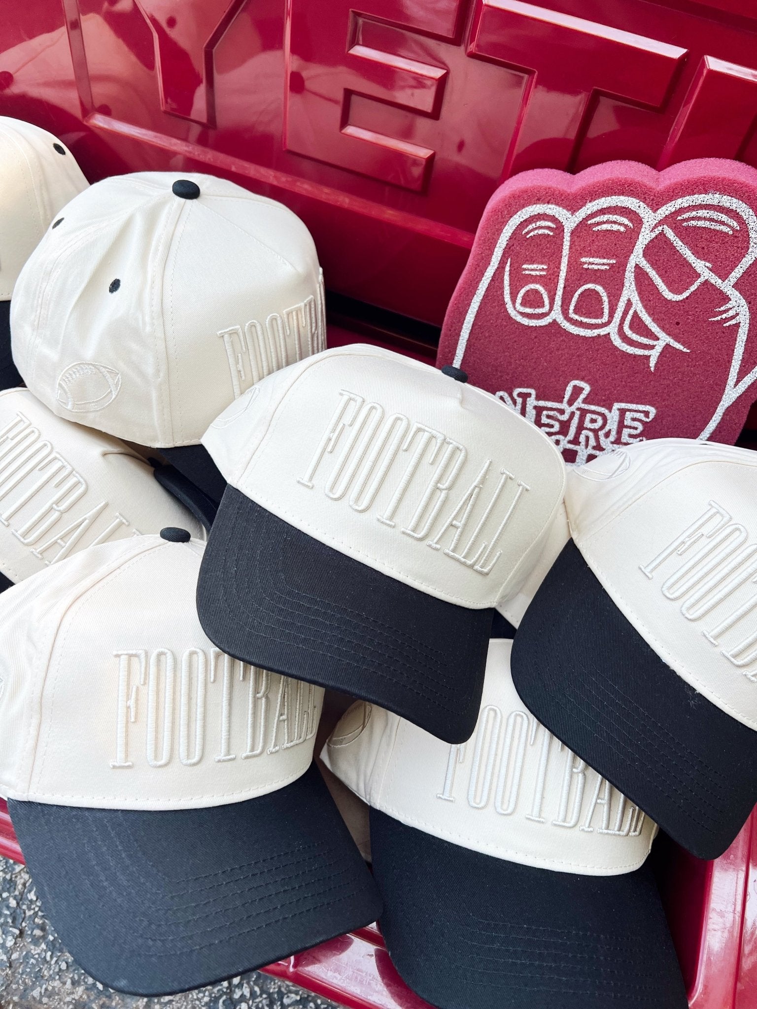 KenzKustomz FOOTBALL - Neutral Vintage Trucker Hat