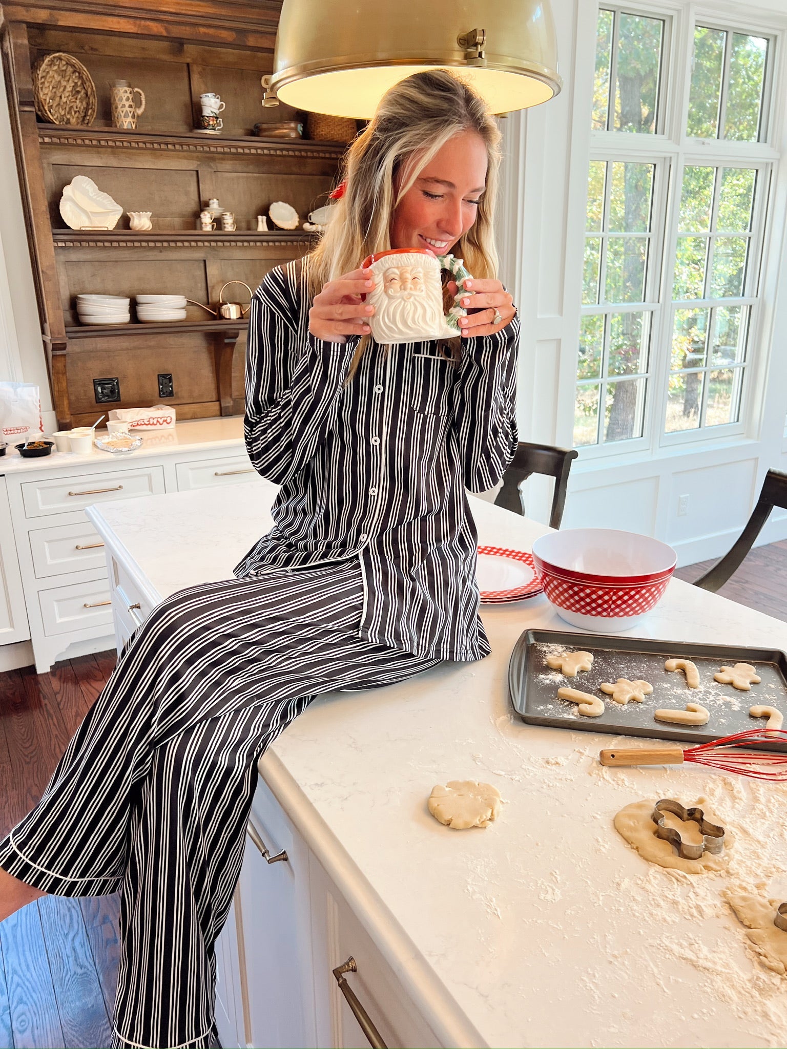 KenzKustomz Black Stripe Pajama Set