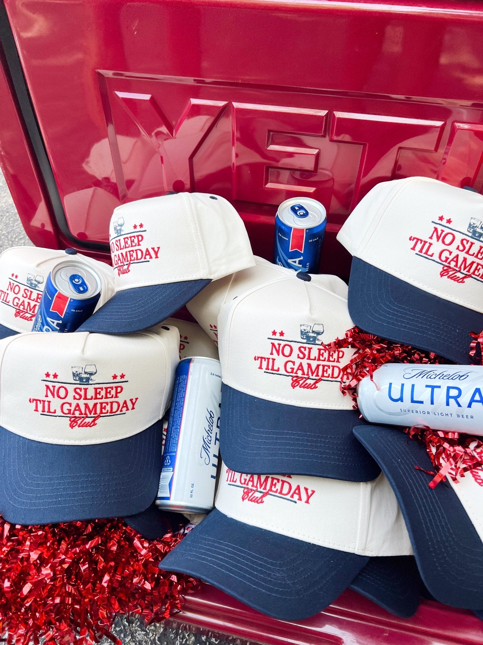 KenzKustomz No Sleep Til' Gameday Vintage Trucker Hat