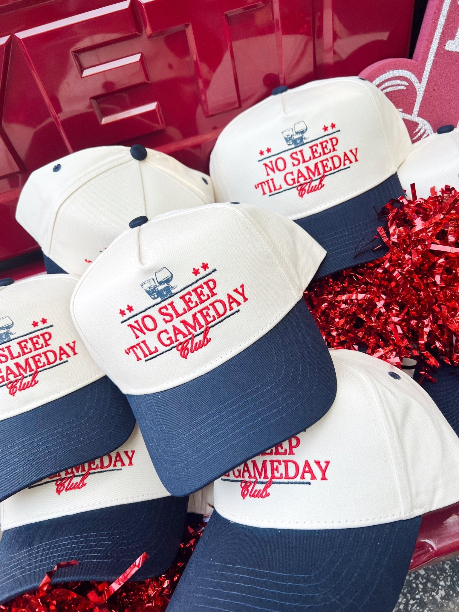 KenzKustomz No Sleep Til' Gameday Vintage Trucker Hat