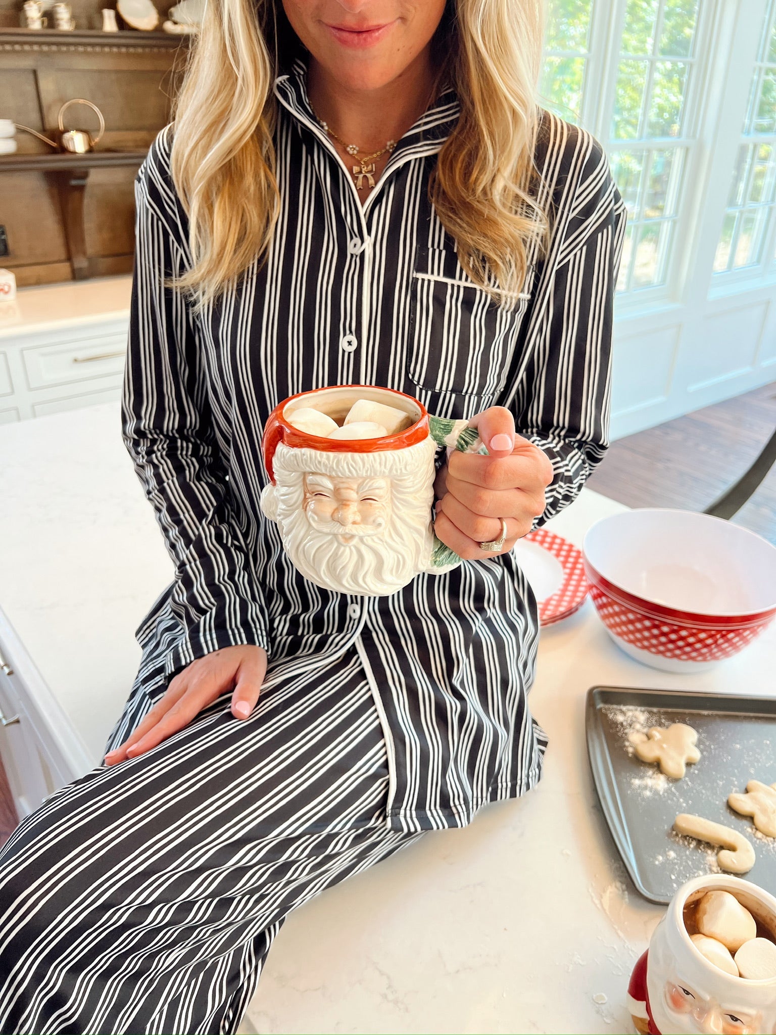 KenzKustomz Black Stripe Pajama Set