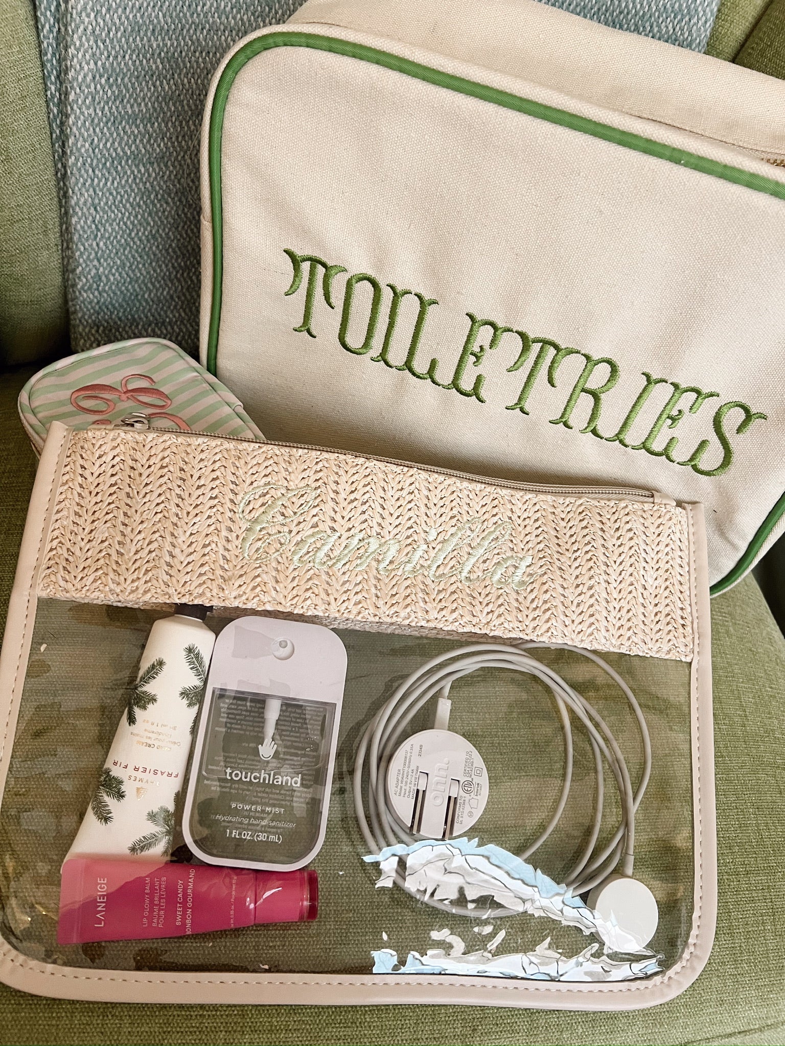 KenzKustomz Woven Clear Pouch