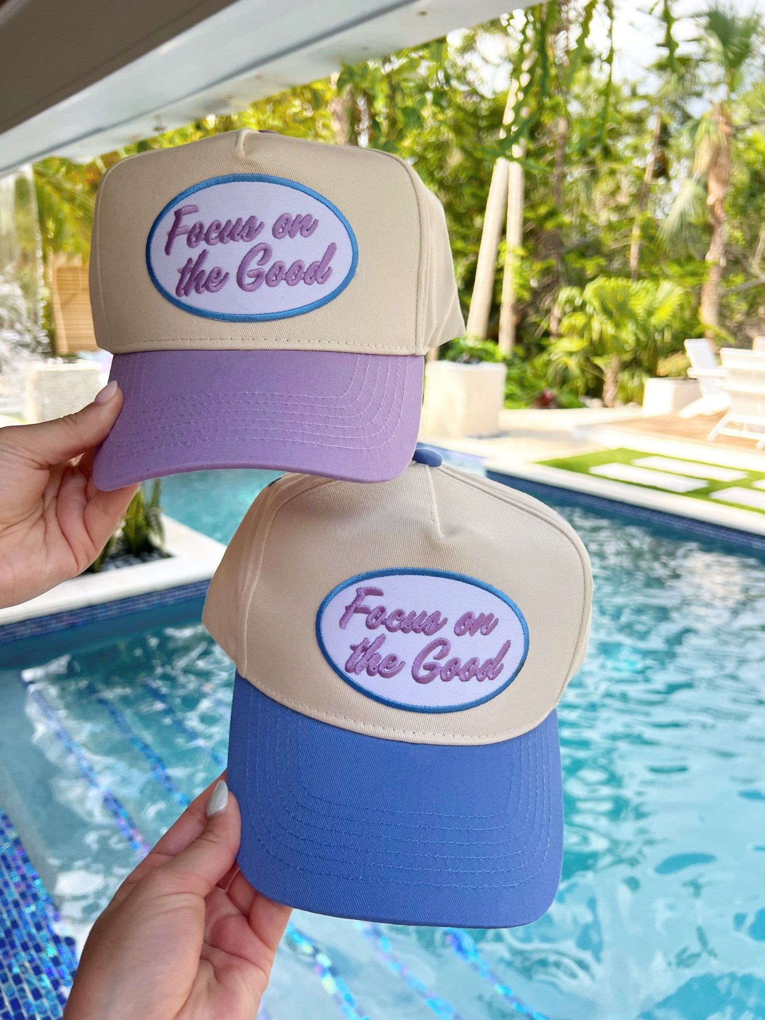 KenzKustomz Focus on the Good - Vintage Trucker Hat