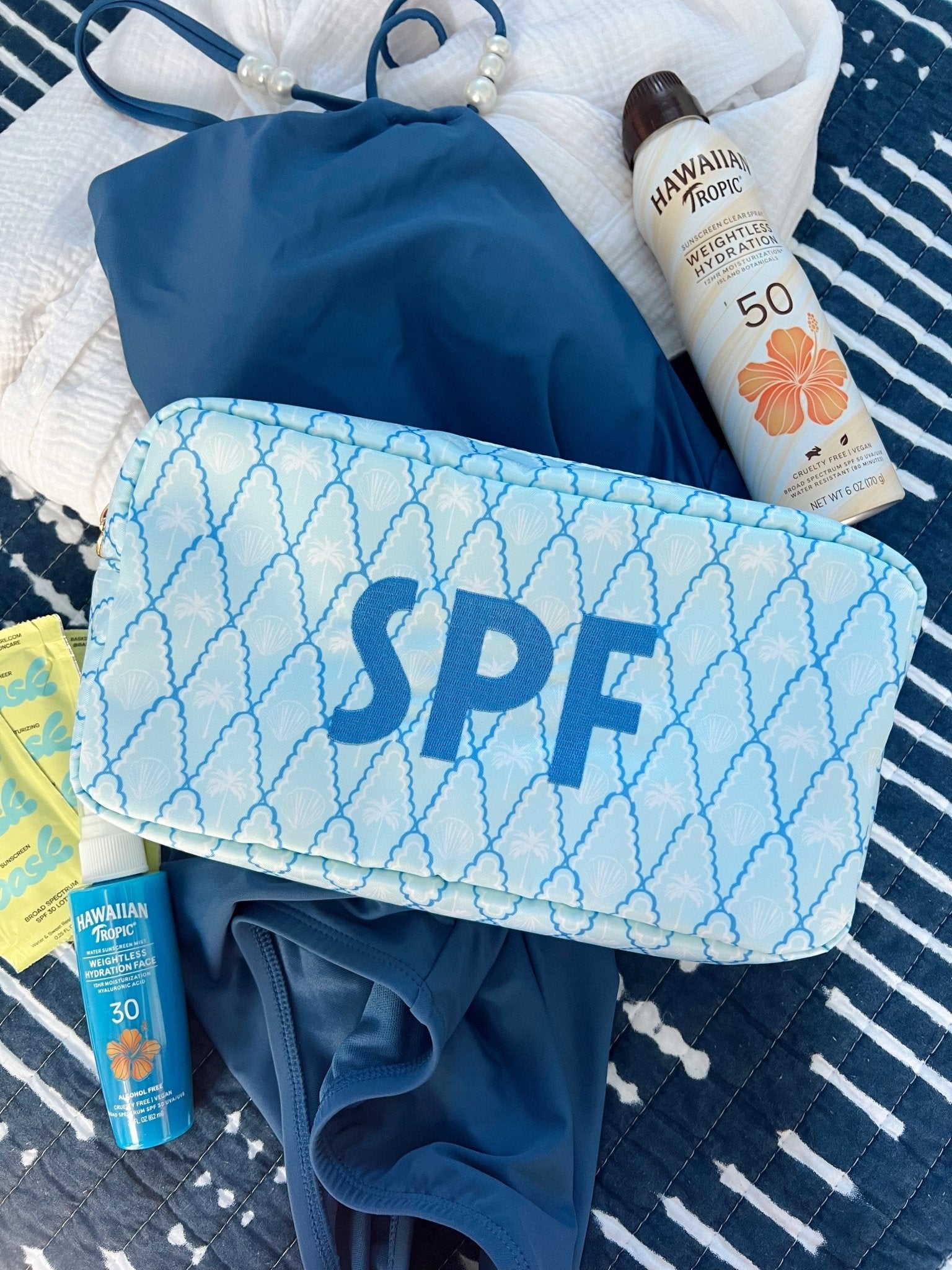 KenzKustomz SPF - Blue Palms Large Bag