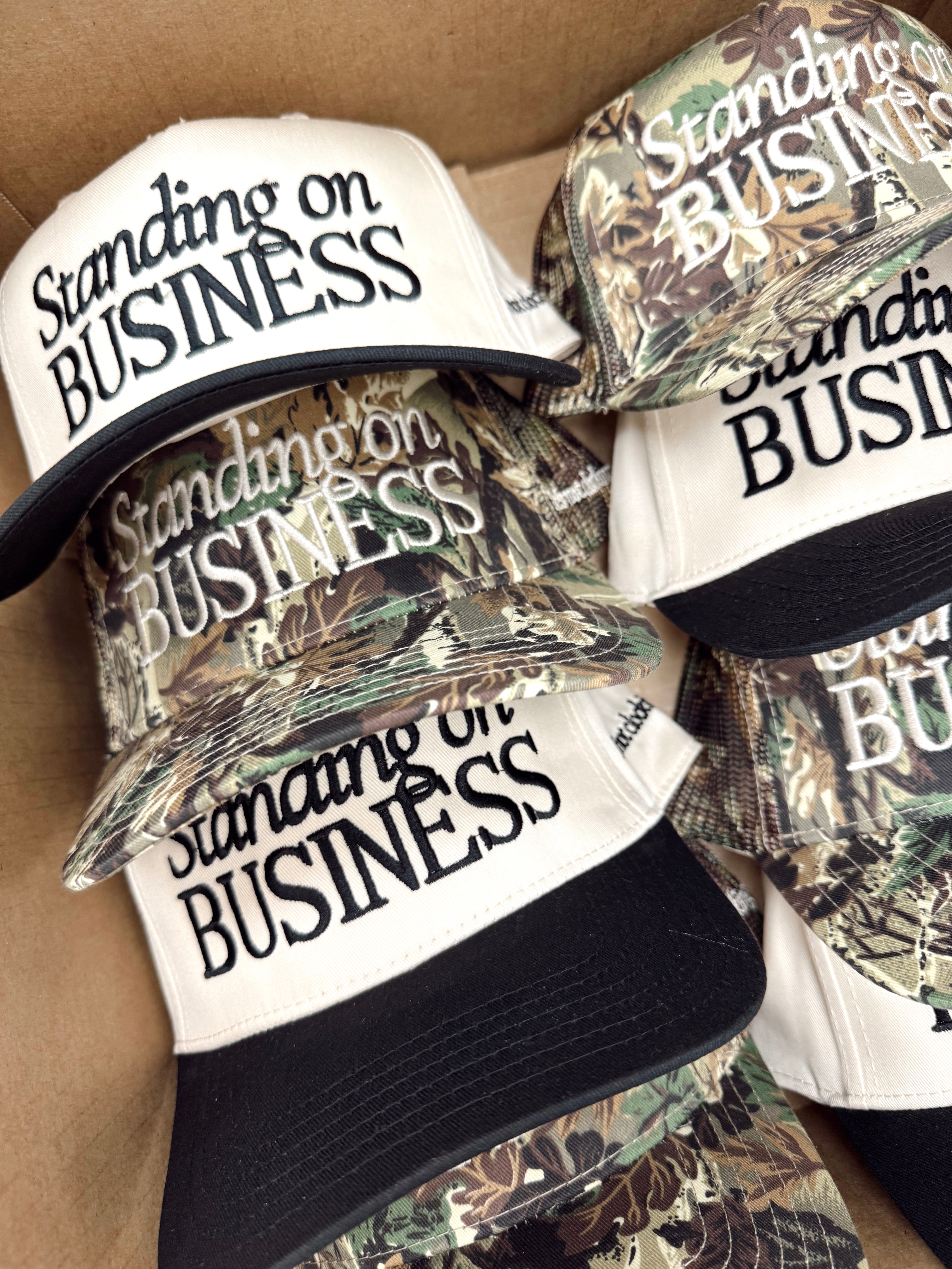Standing On Business Trucker Hat