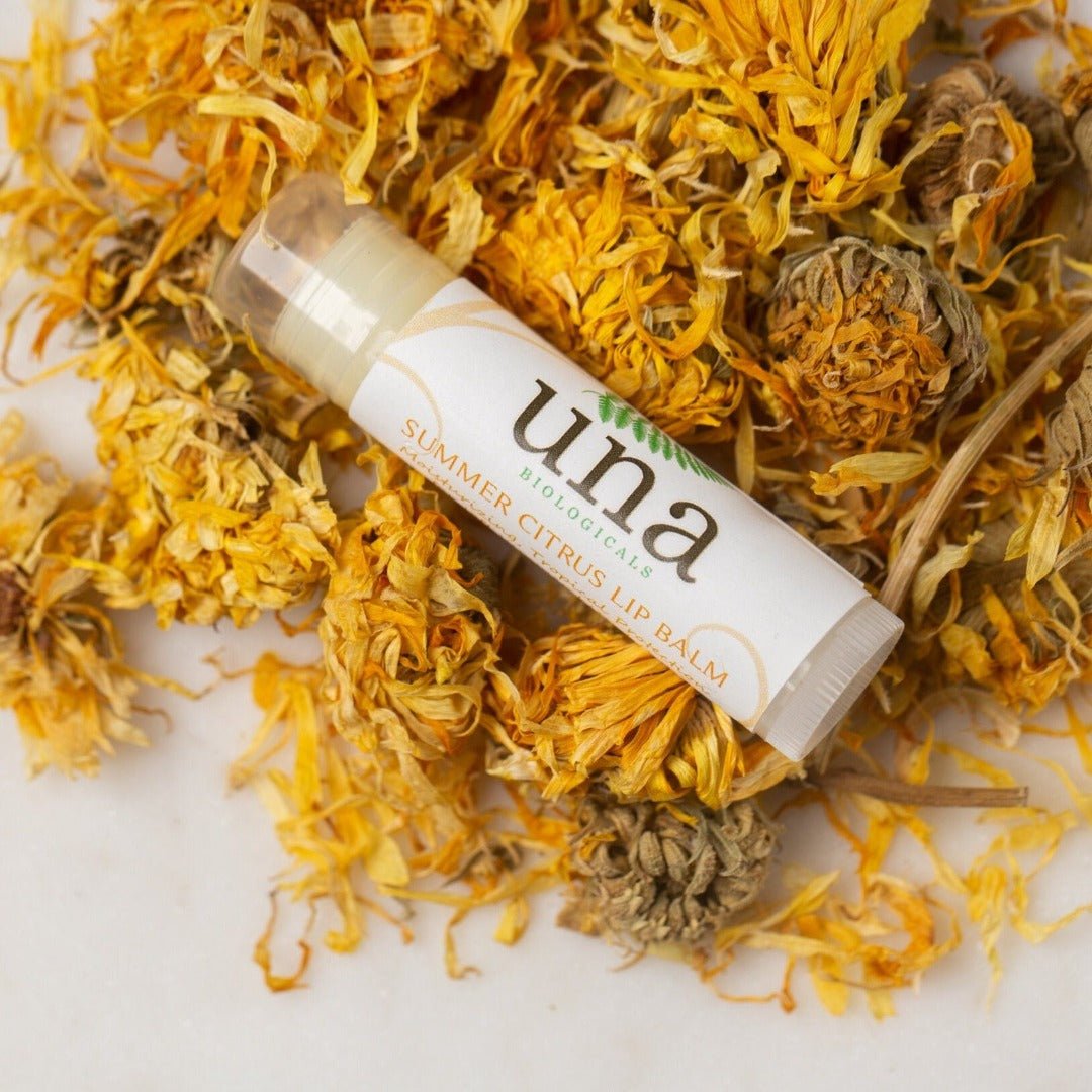 Una Biologicals® Summer Citrus Organic Lip Balm | Face Care | Una Biologicals Skin Care