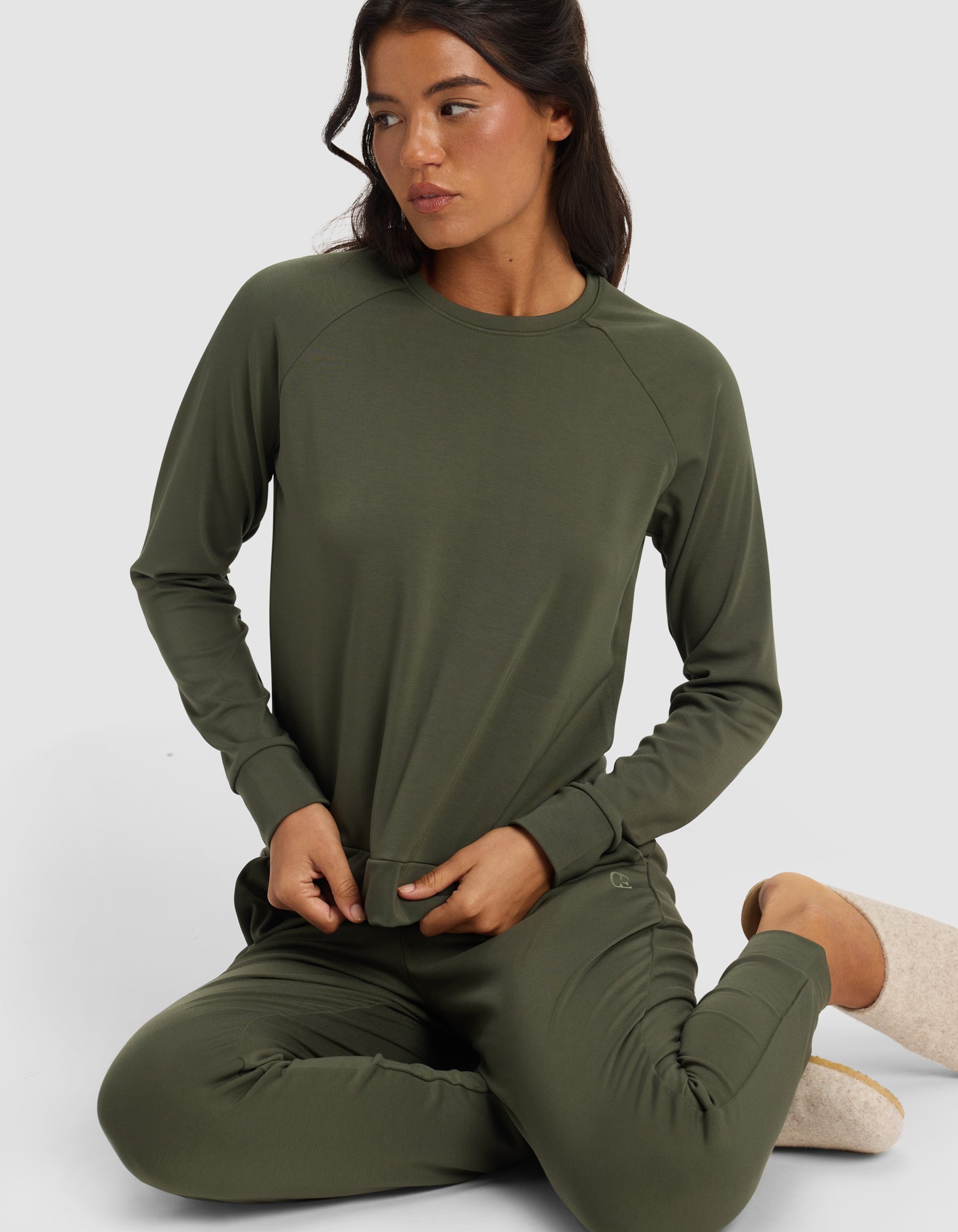 Cozy Earth Women's Brushed Bamboo Jogger Set