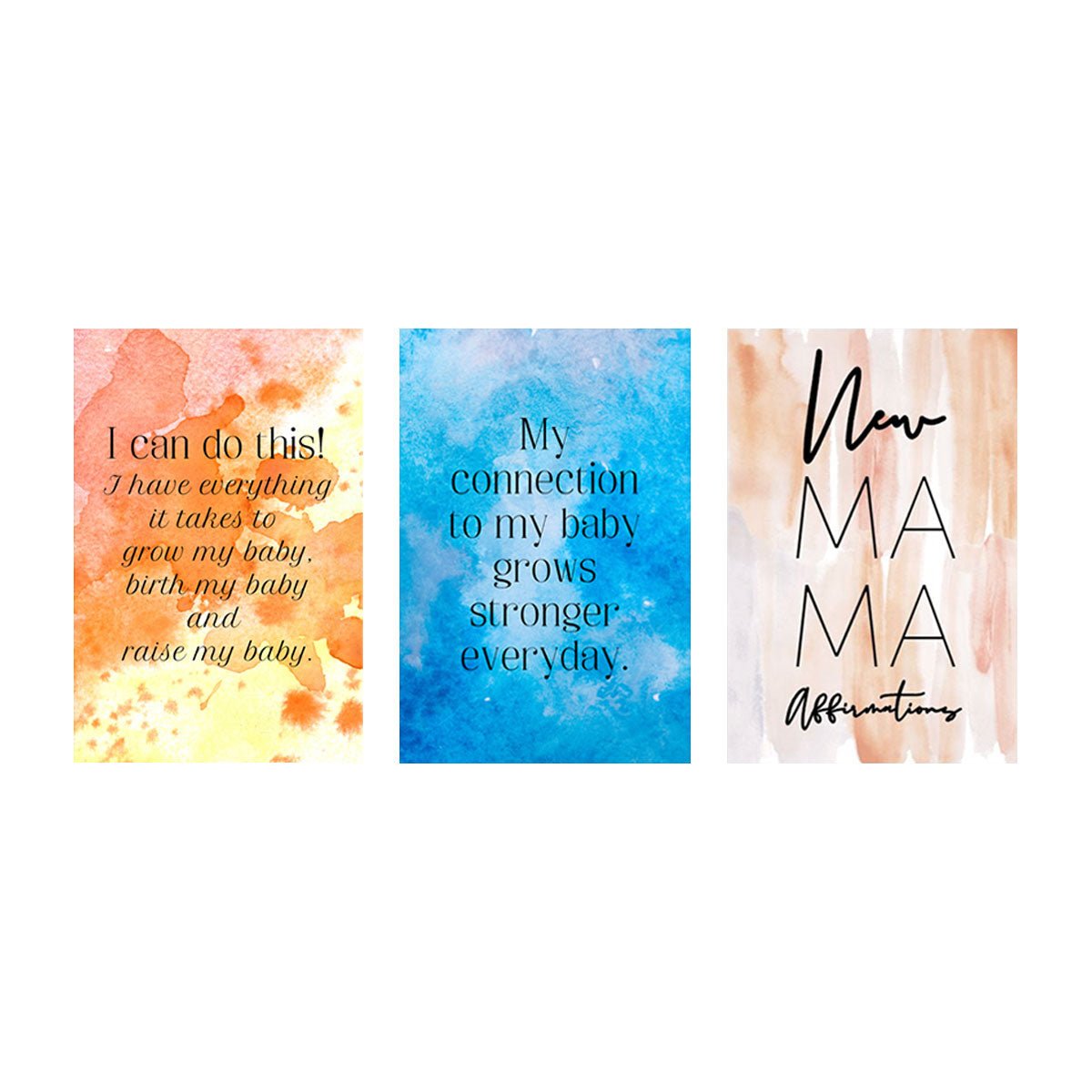 The Spoiled Mama Pregnancy Affirmation Cards