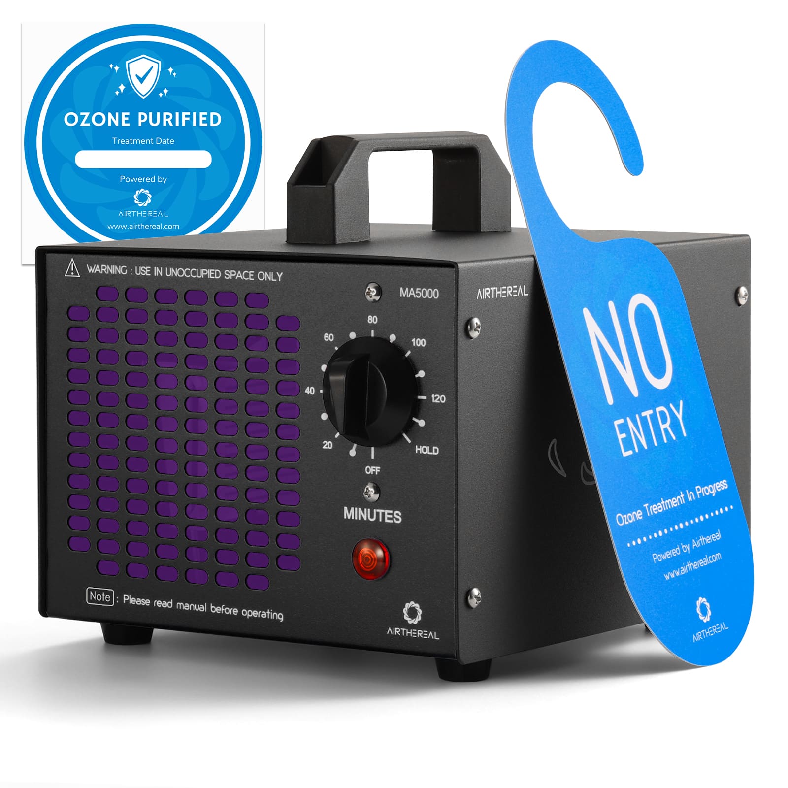 Airthereal MA5000 Ozone Generator, Replaceable Ozone Plate Option