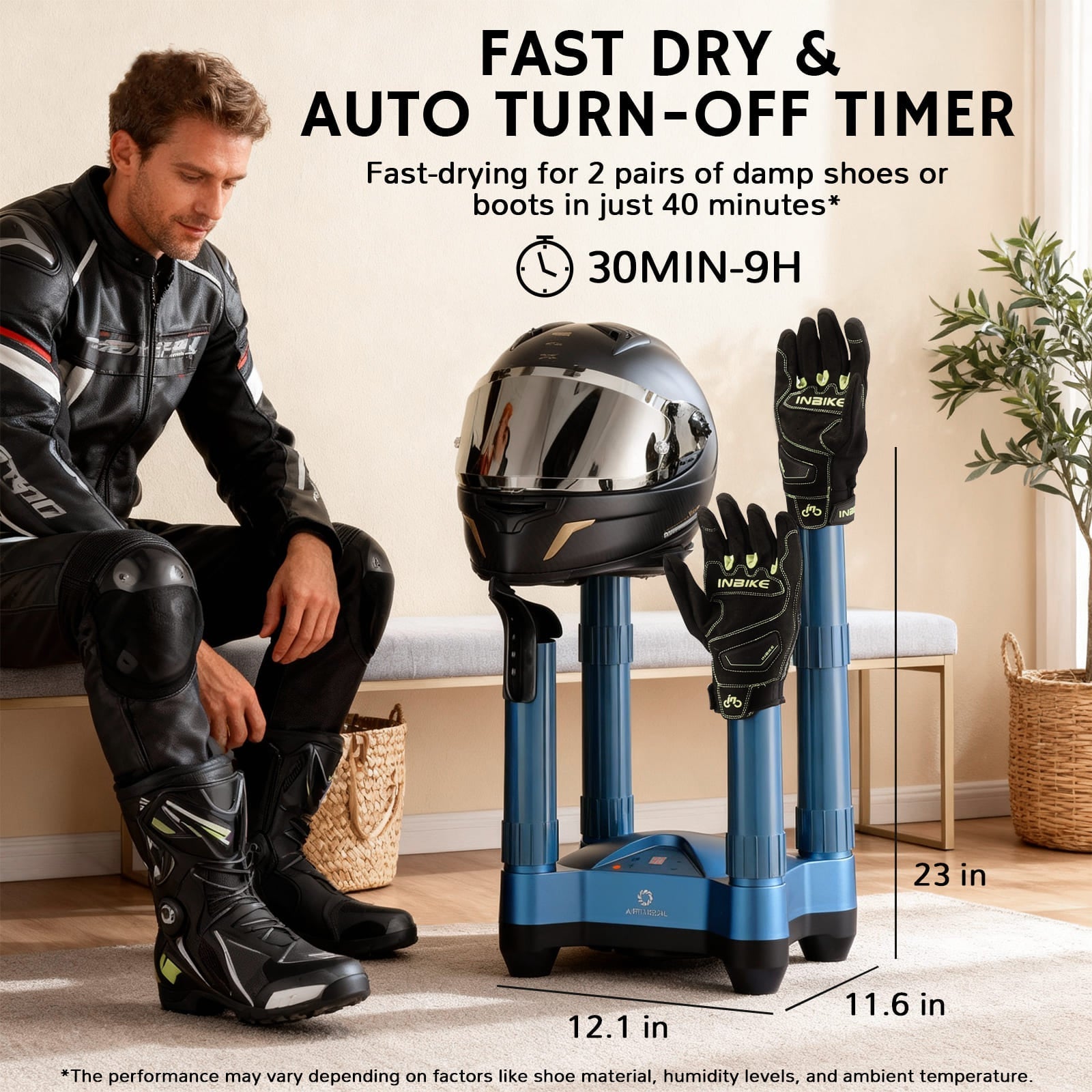 Airthereal SD20 Boot and Shoe Dryer and Deodorizer with Heat