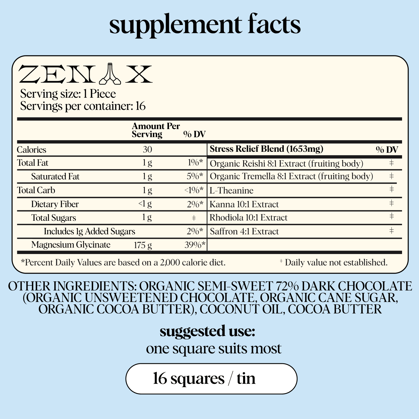 alice mushrooms Zen - X Functional Mushroom Chocolates