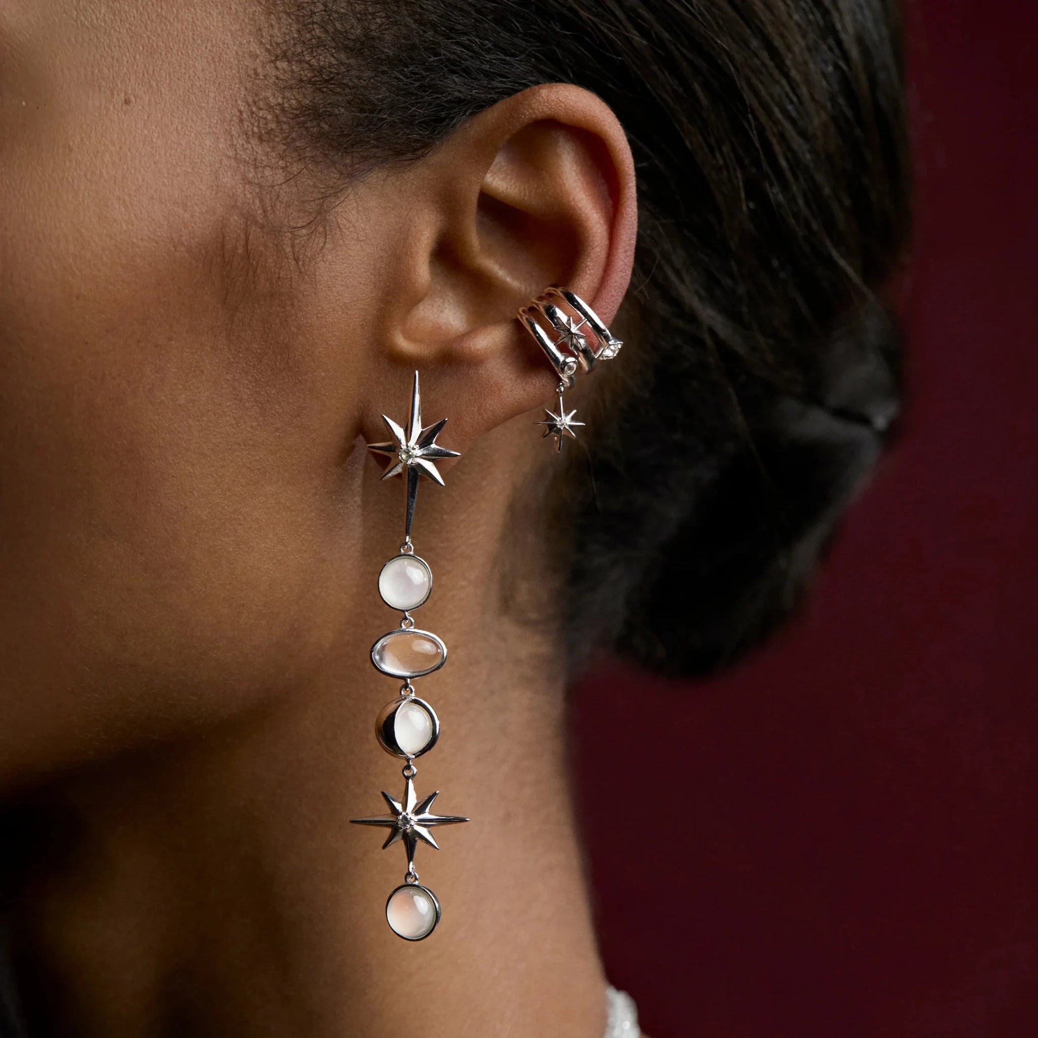 Awe Inspired Midnight Reflection Drop Earrings