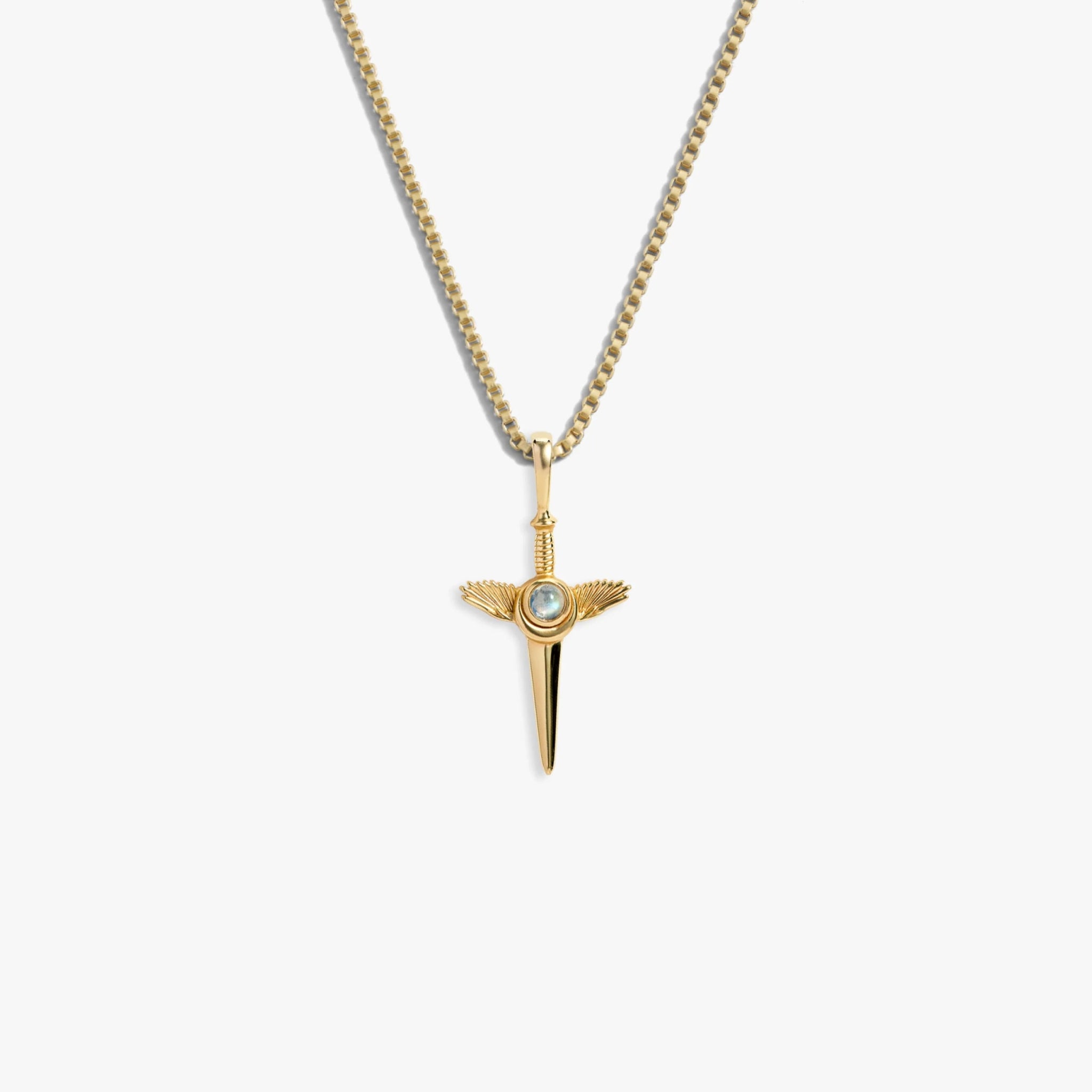 Awe Inspired Mini Flying Dagger Necklace