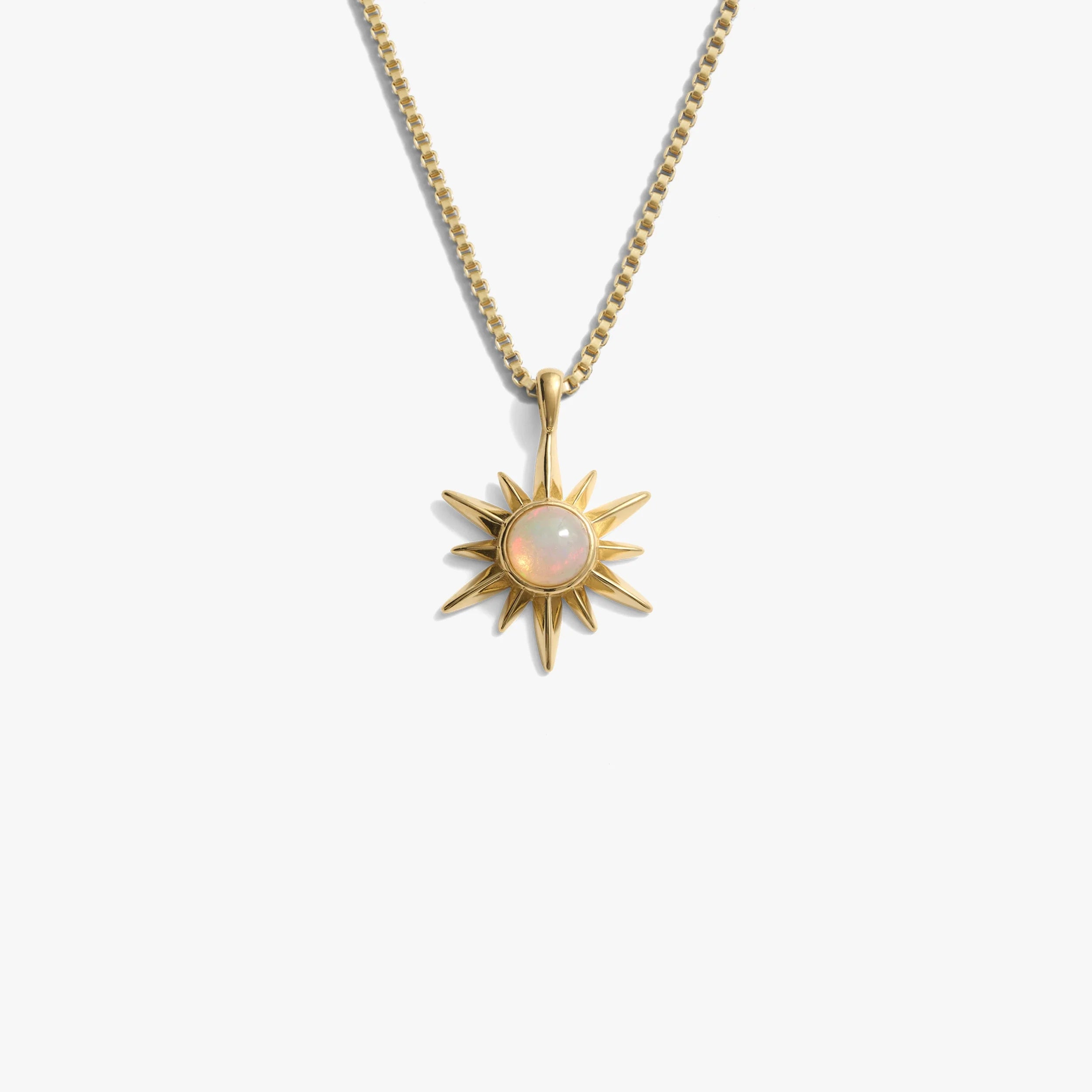 Opal Sun Necklace