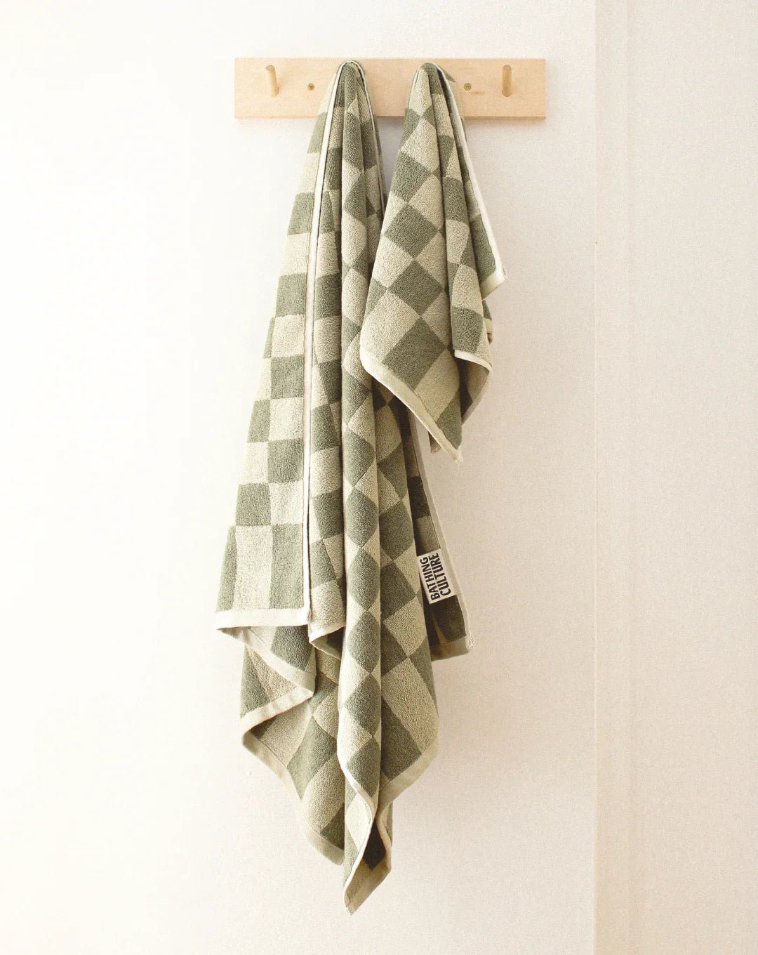 Bathing Culture Bathhouse Check Organic Towel