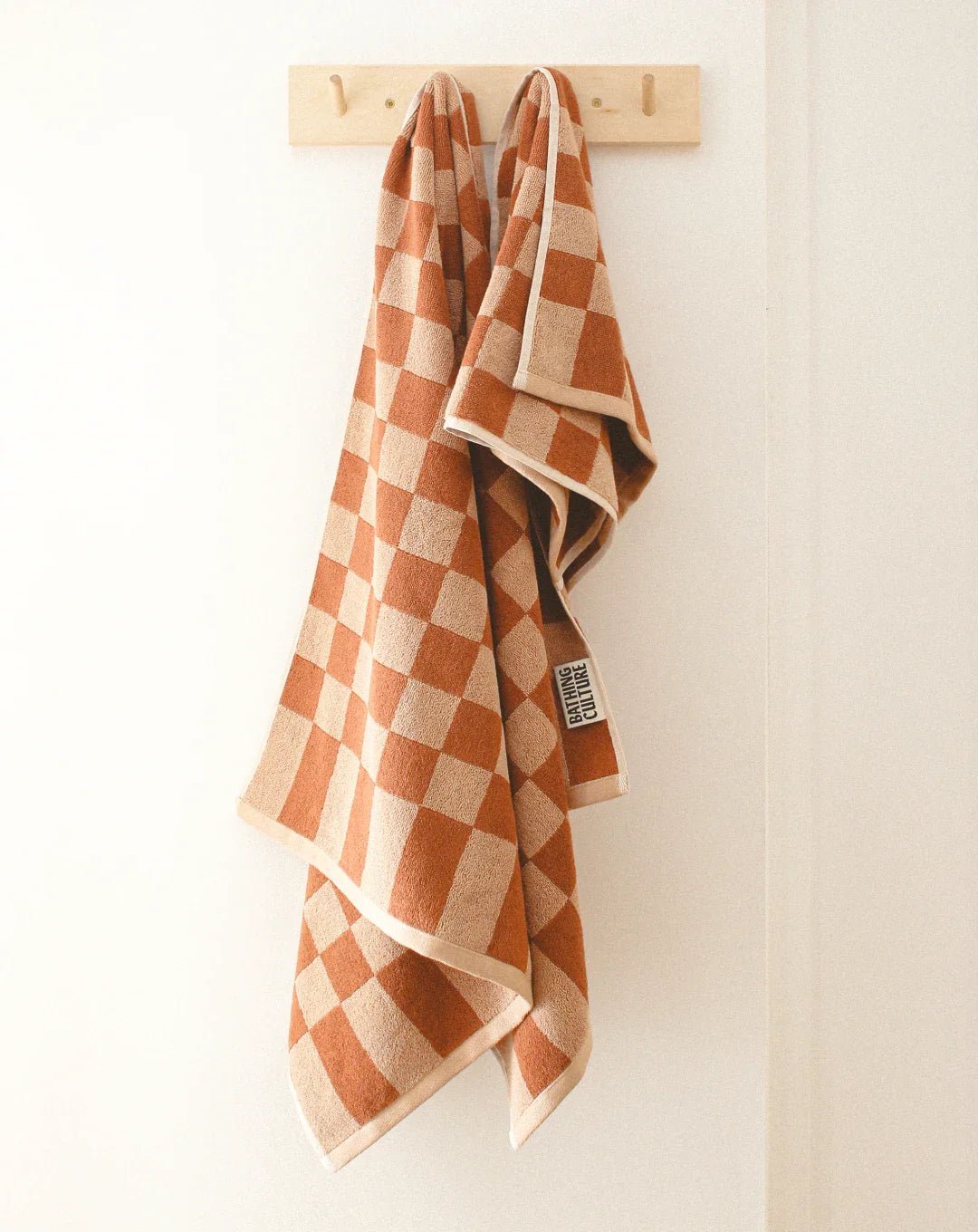 Bathing Culture Bathhouse Check Organic Towel