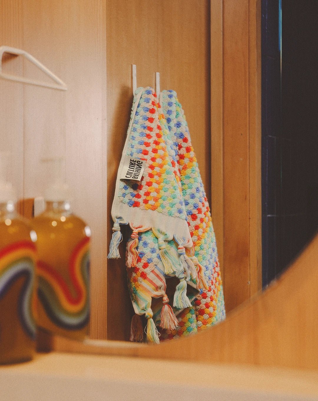 Bathing Culture Organic Cosmic Rainbow Towel (Vibrant)