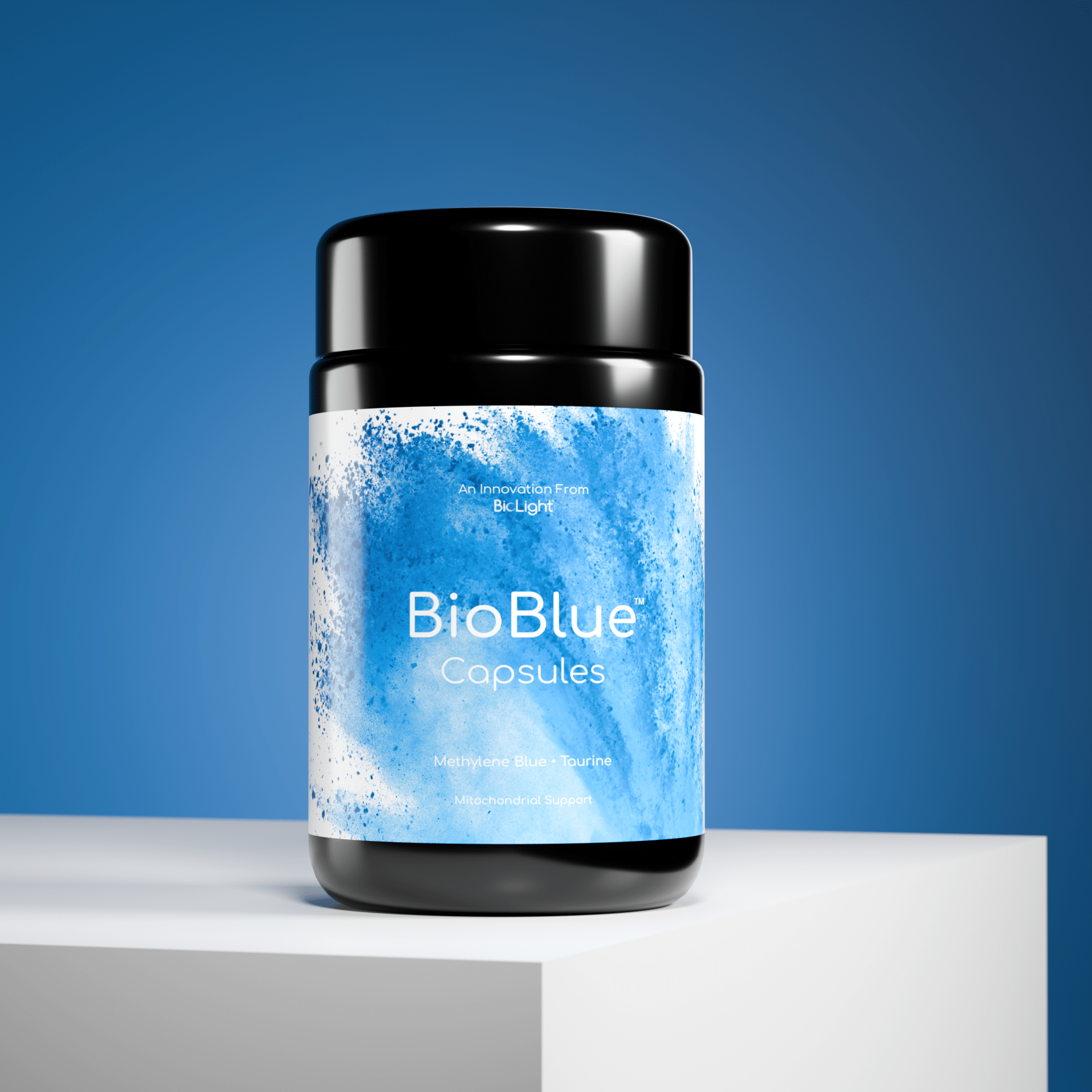 BioLight BioBlue Capsules - Methylene Blue & Taurine Supplement for Brain Health & Mitochondrial Support