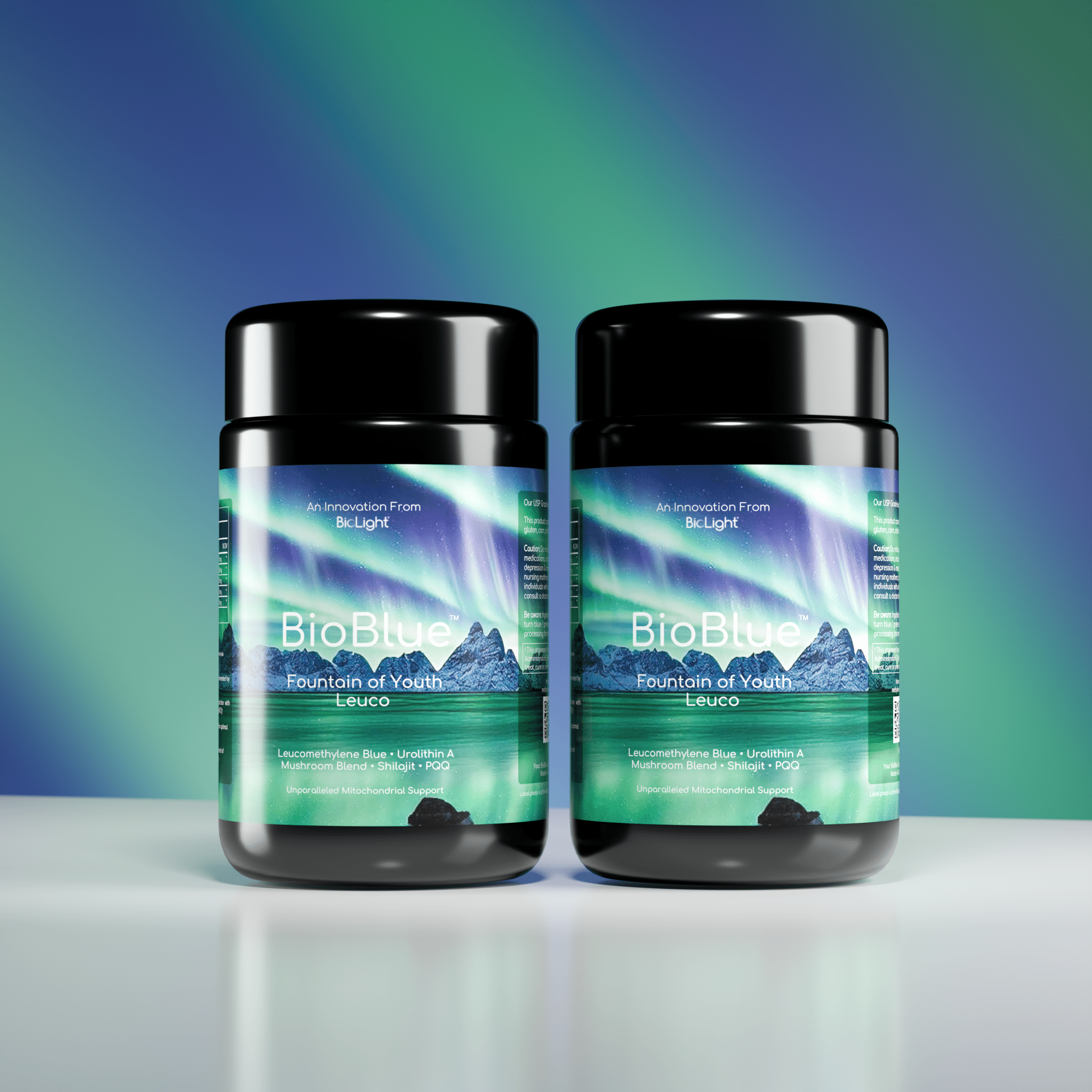 BioLight BioBlue Fountain of Youth Leuco Supplement | Advanced Mitochondrial Support & Energy Boosting Formula