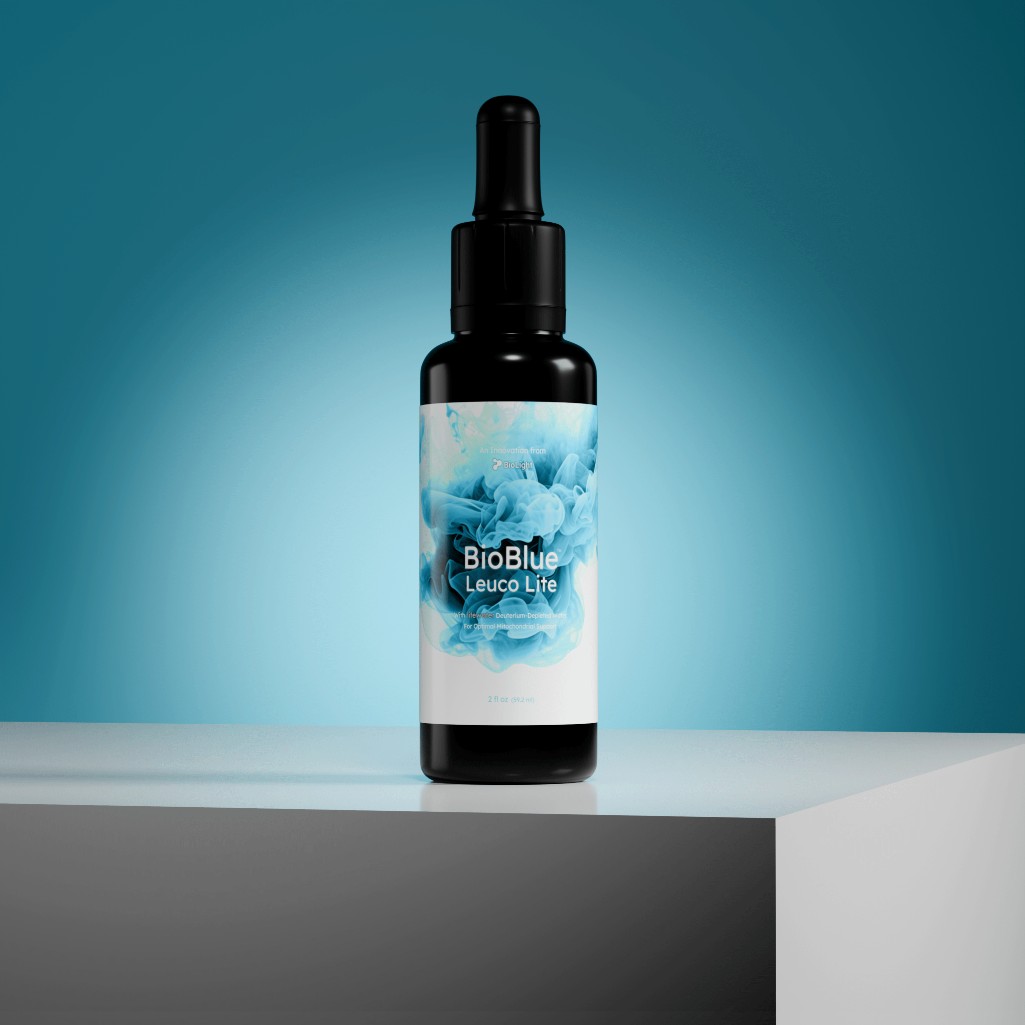 BioLight BioBlue Leuco Lite: Rapidly Absorbed Leucomethylene Blue w/ Litewater (Deuterium - Depleted Water) for Enhanced Brain & Mitochondrial Support | Wellness & Longevity Supplement | 1% Solution, USP Grade