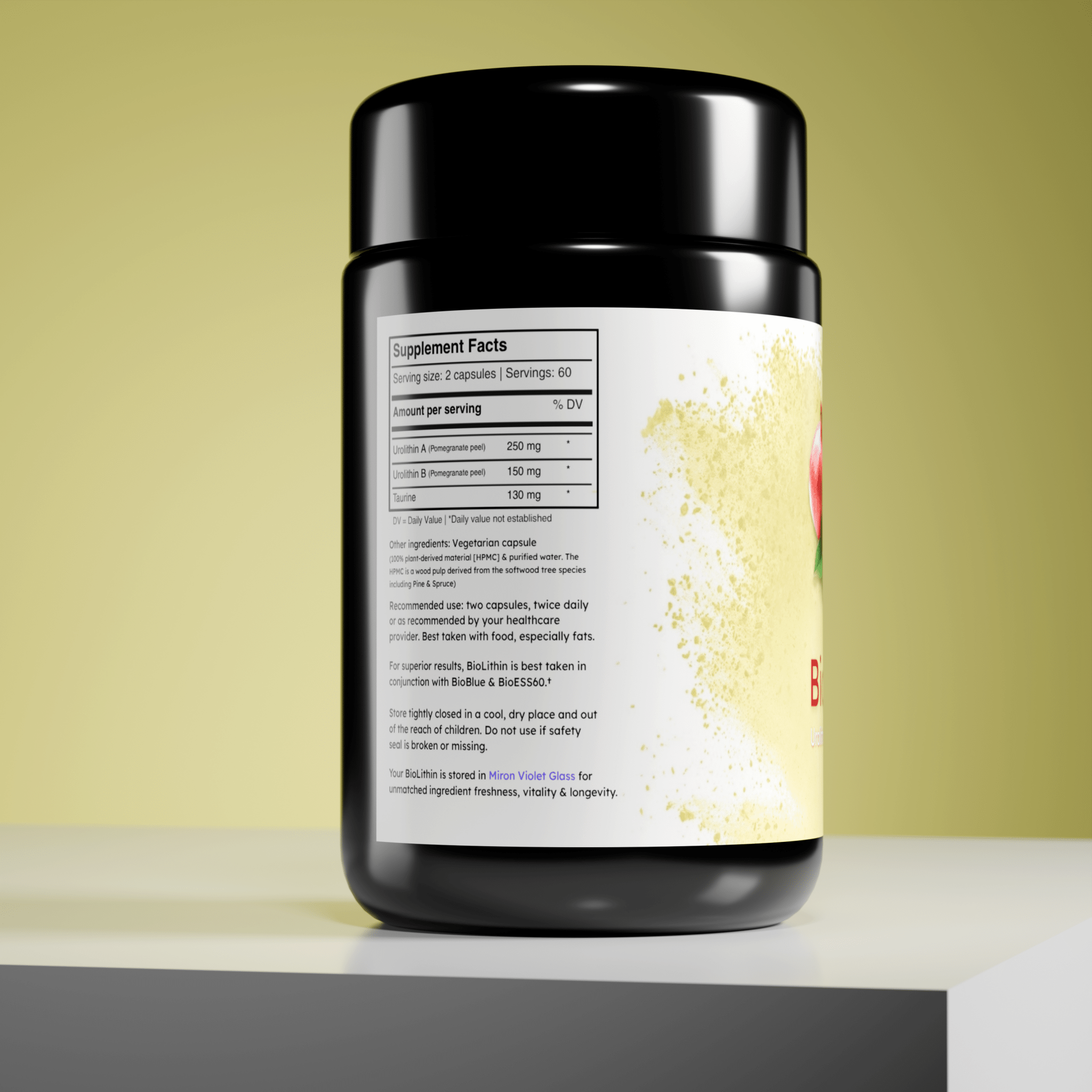 BioLight BioLithin: Urolithin A & B with Taurine for Optimal Mitochondrial Energy & Longevity Support