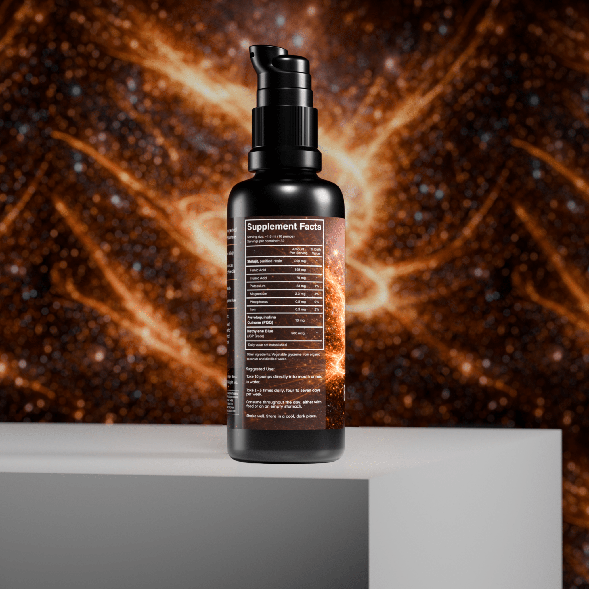 BioLight BioShilajit | Premium Liquid Shilajit + PQQ + Methylene Blue for Mitochondrial Support & Cellular Energy