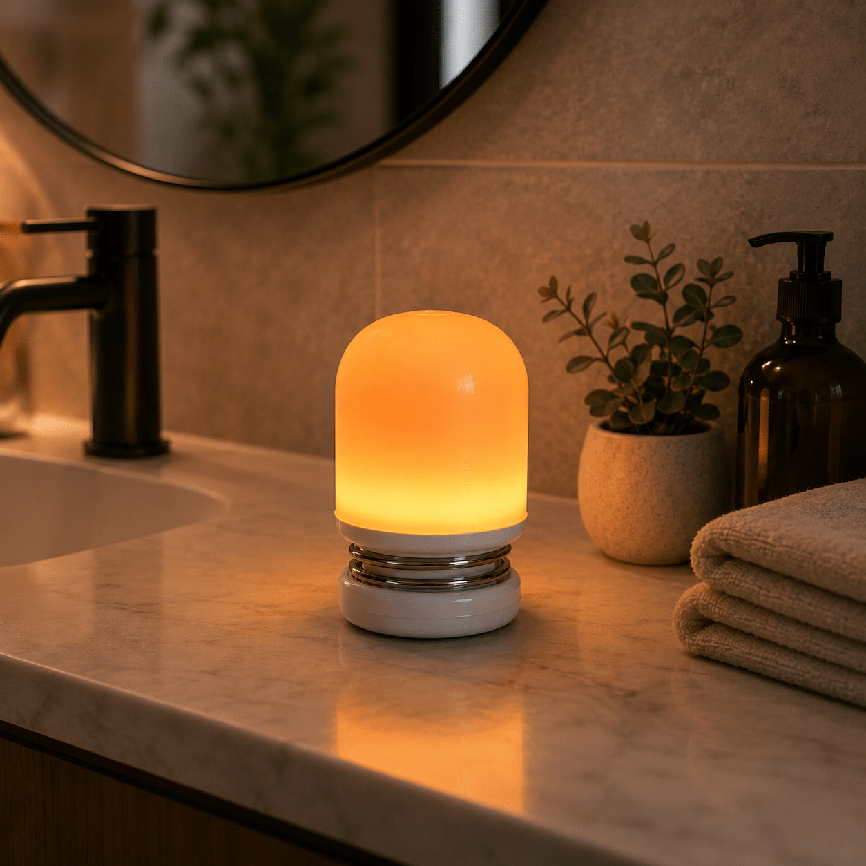 BioLight Ember | Circadian Rhythm Optimization | Red & Amber Light Therapy | Portable, Rechargeable Light