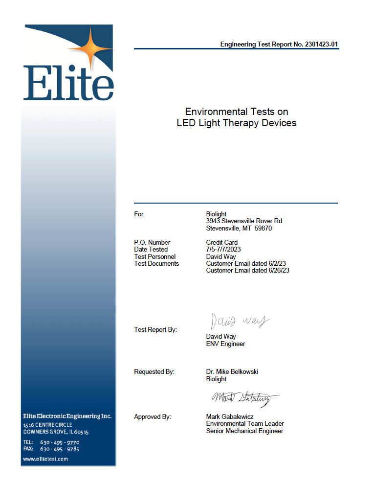 BioLight ReStore Full - Body Red Light Therapy Panel: Touch Screen, Adjustable Brightness & Pulsed Frequencies