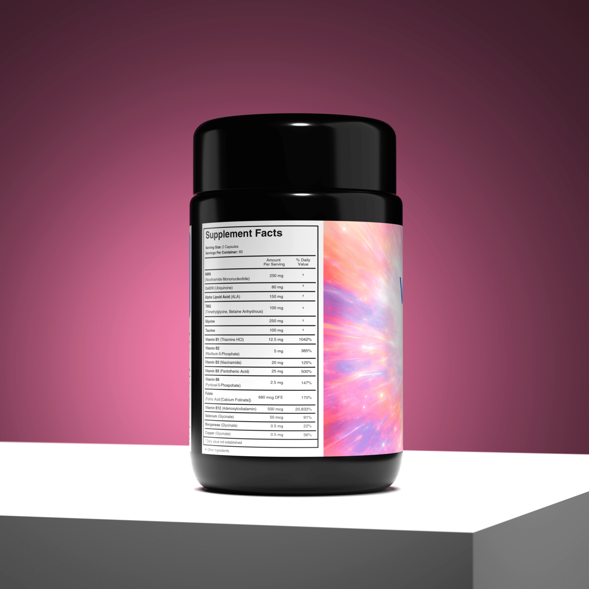 BioLight Vitamin M | Foundational Mitochondrial Wellness Supplement | NMN, CoQ10, TMG, Alpha Lipoic Acid, Vitamin B Complex