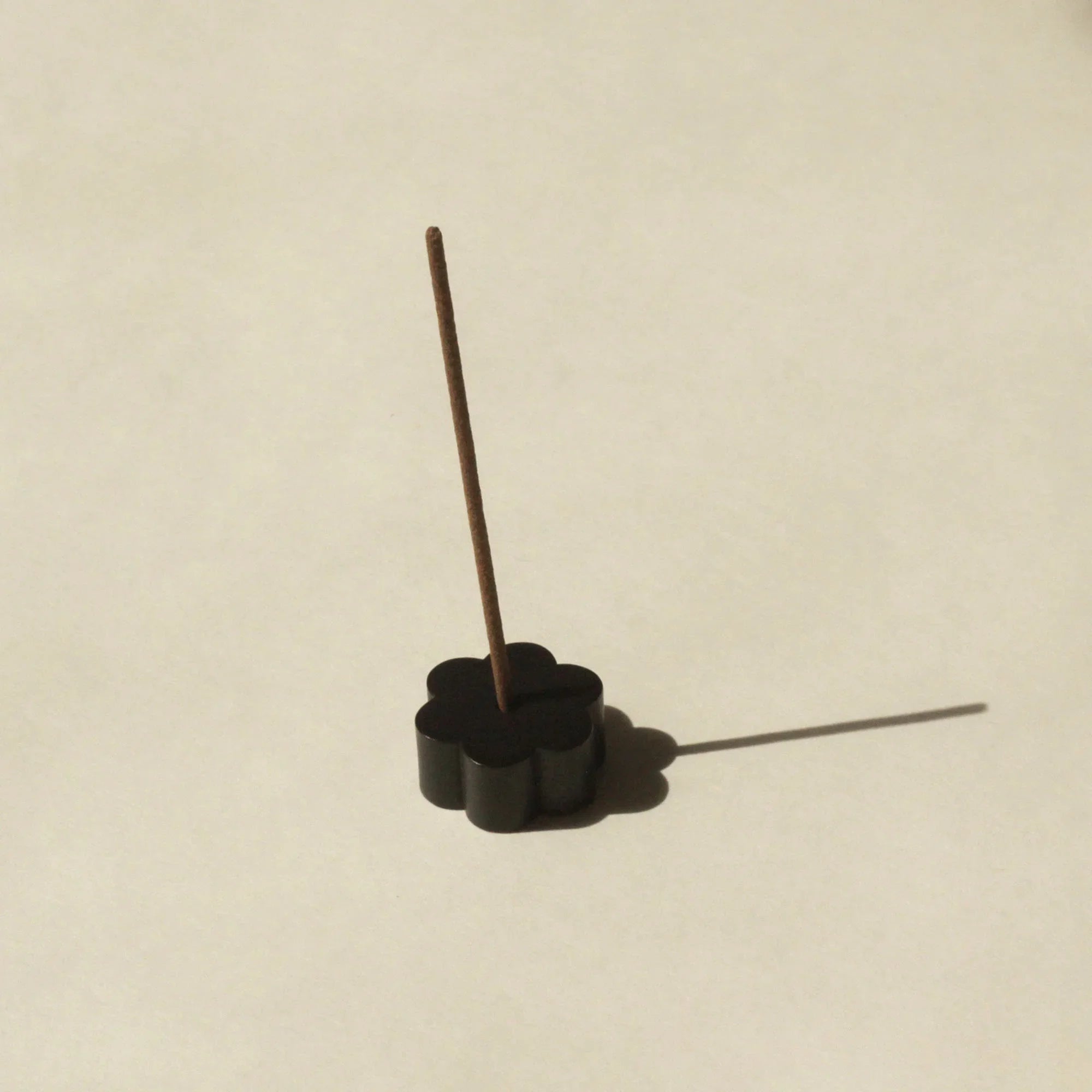 Flower Black Brass Incense Holder