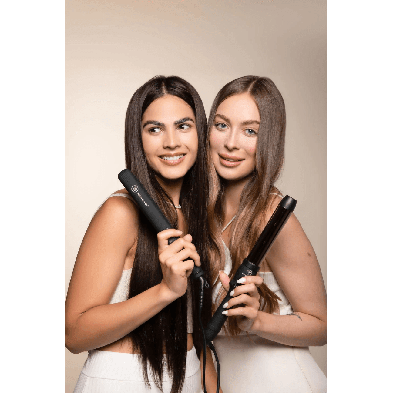 BOMBAY HAIR Rose Gold Flat Iron (1")