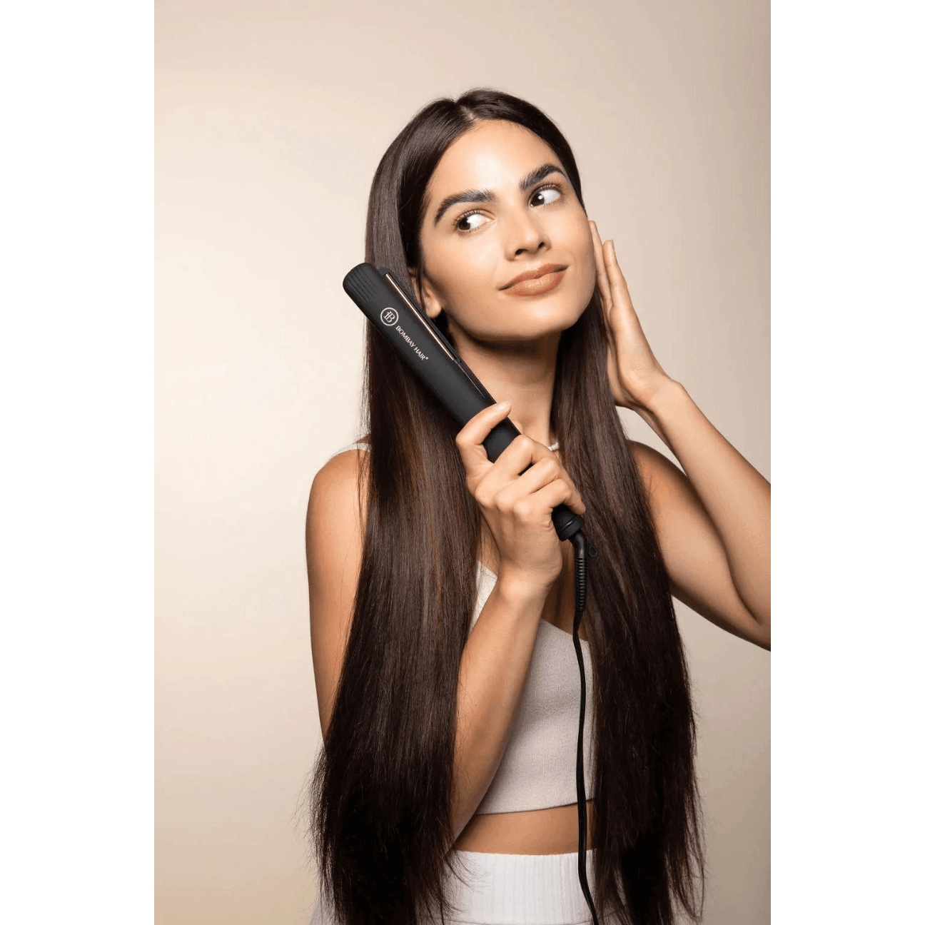 BOMBAY HAIR Rose Gold Flat Iron (1")