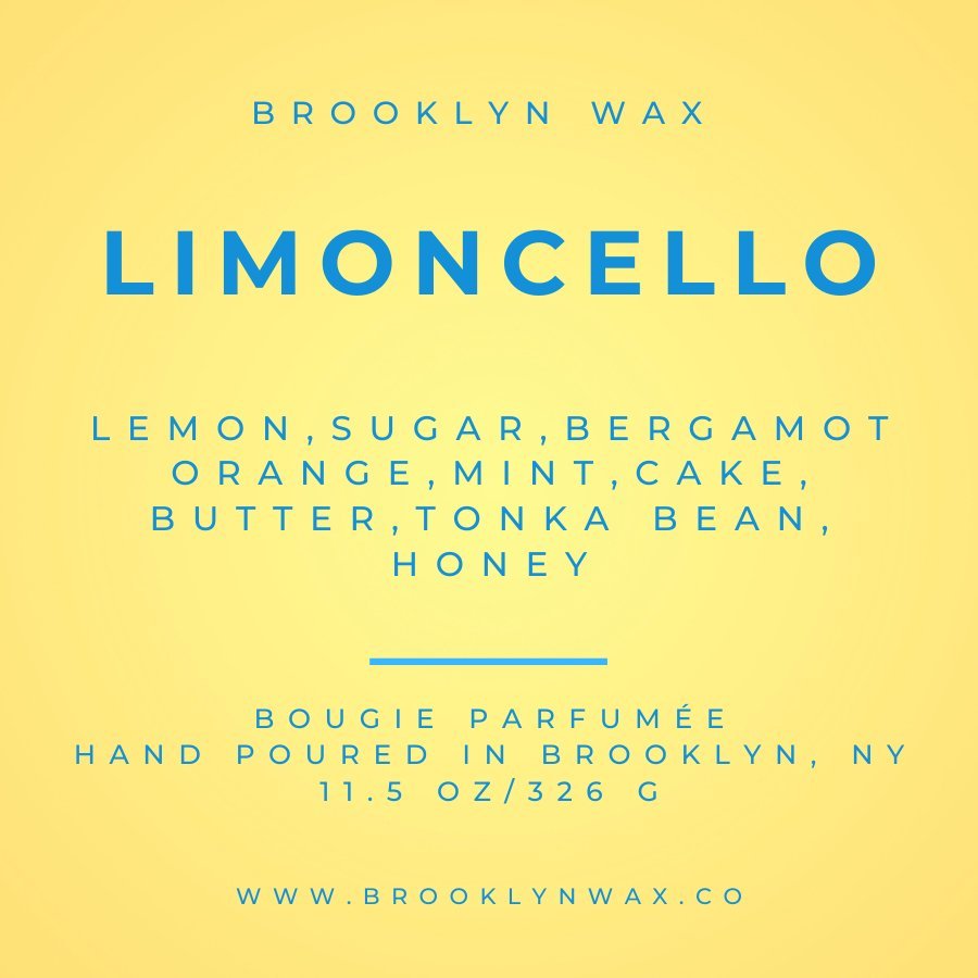 Brooklyn Wax Limoncello Scented Candle 11.5oz