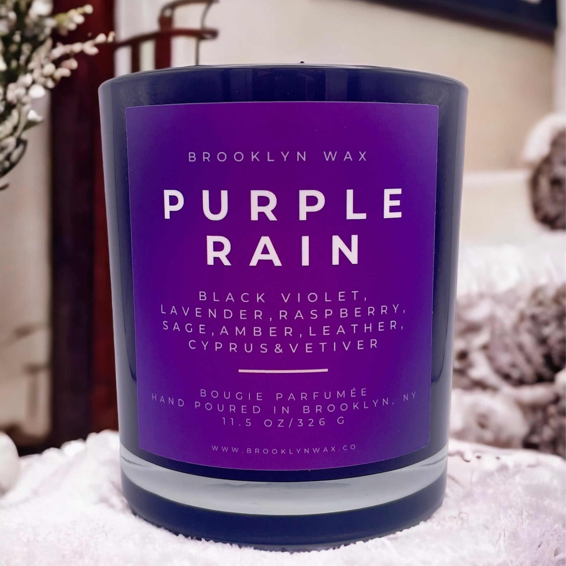 Brooklyn Wax Purple Rain Scented Candle 11.5oz