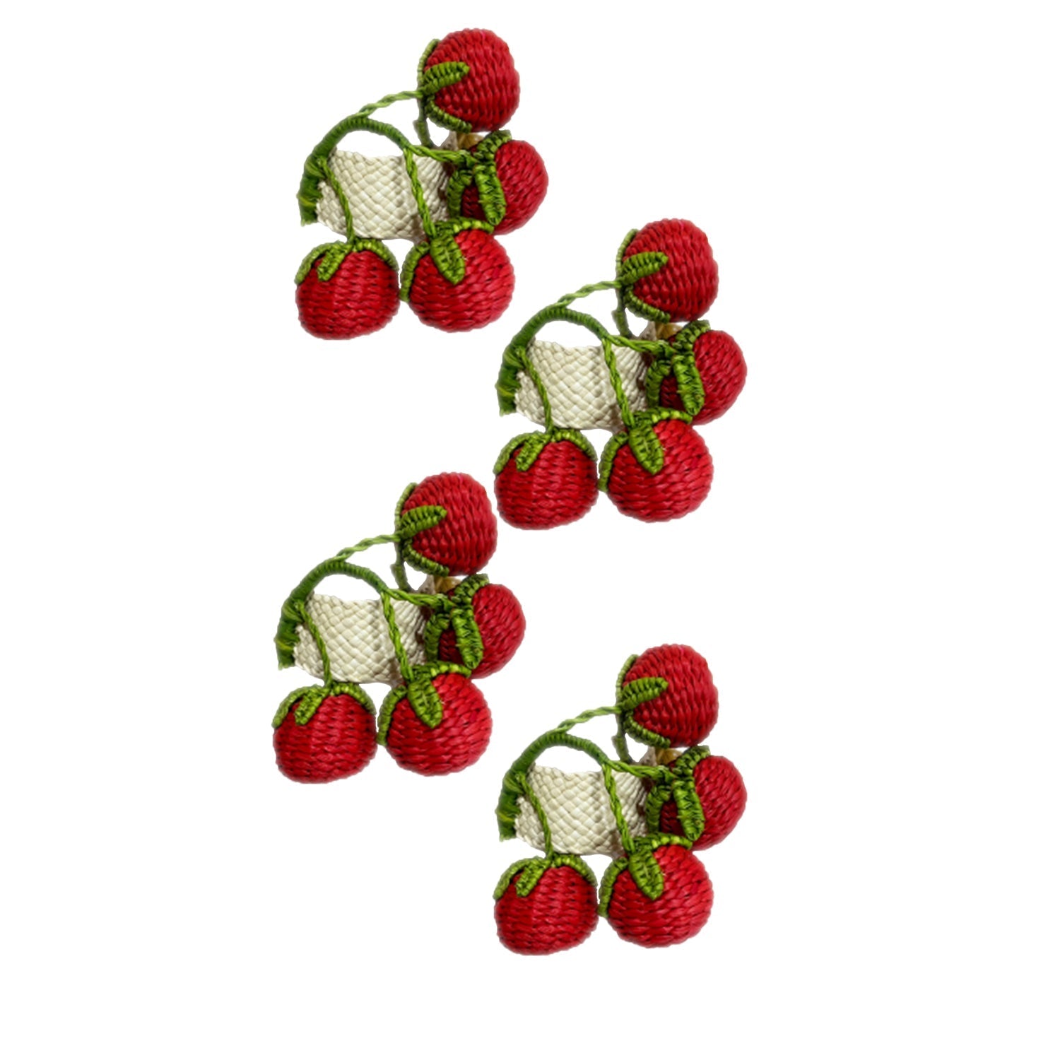 Casa Stilo Set of 4 Pomodori Napkin Rings