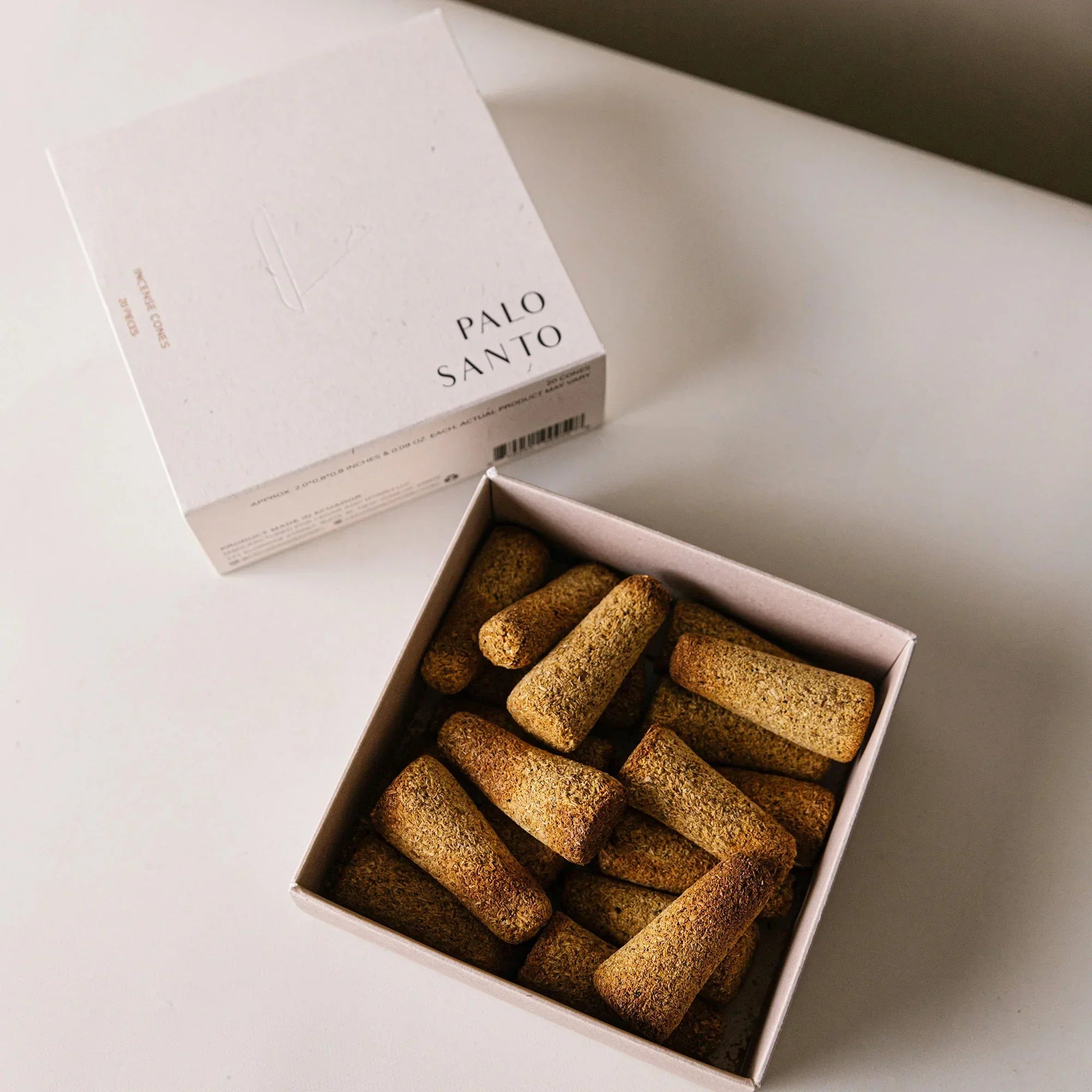CEDAR AND MYRRH Palo Santo Incense Cones - Handmade in Ecuador (20 pcs)